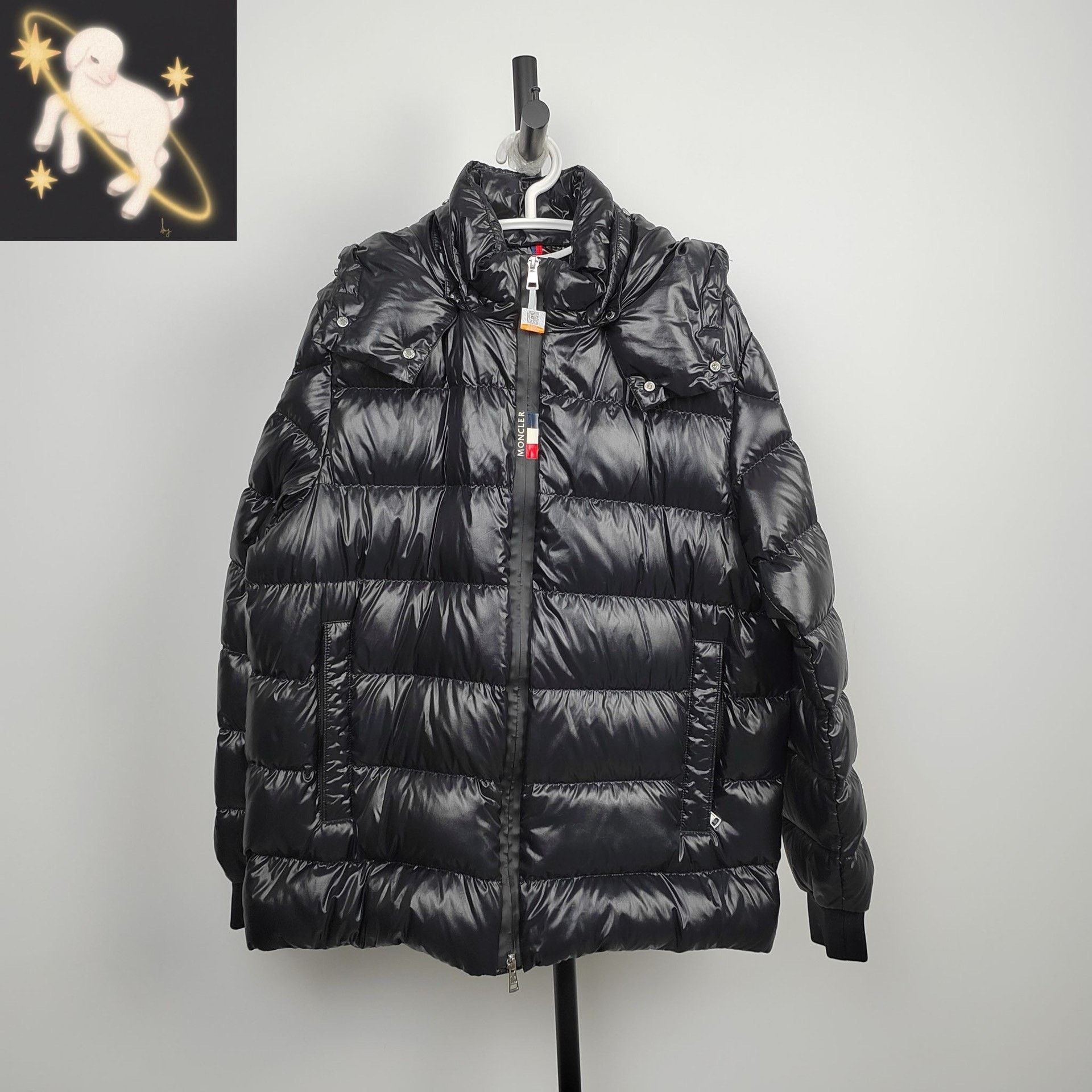 Moncler Moncler Black Heavy Coat 5 Men Size US XS / EU 42 / 0 - 1 Thumbnail