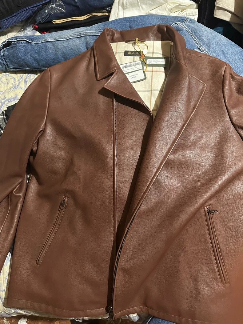 Loro Piana LORO PIANA Little Niu leather jacket Size US XXL / EU 58 / 5 - 3 Thumbnail