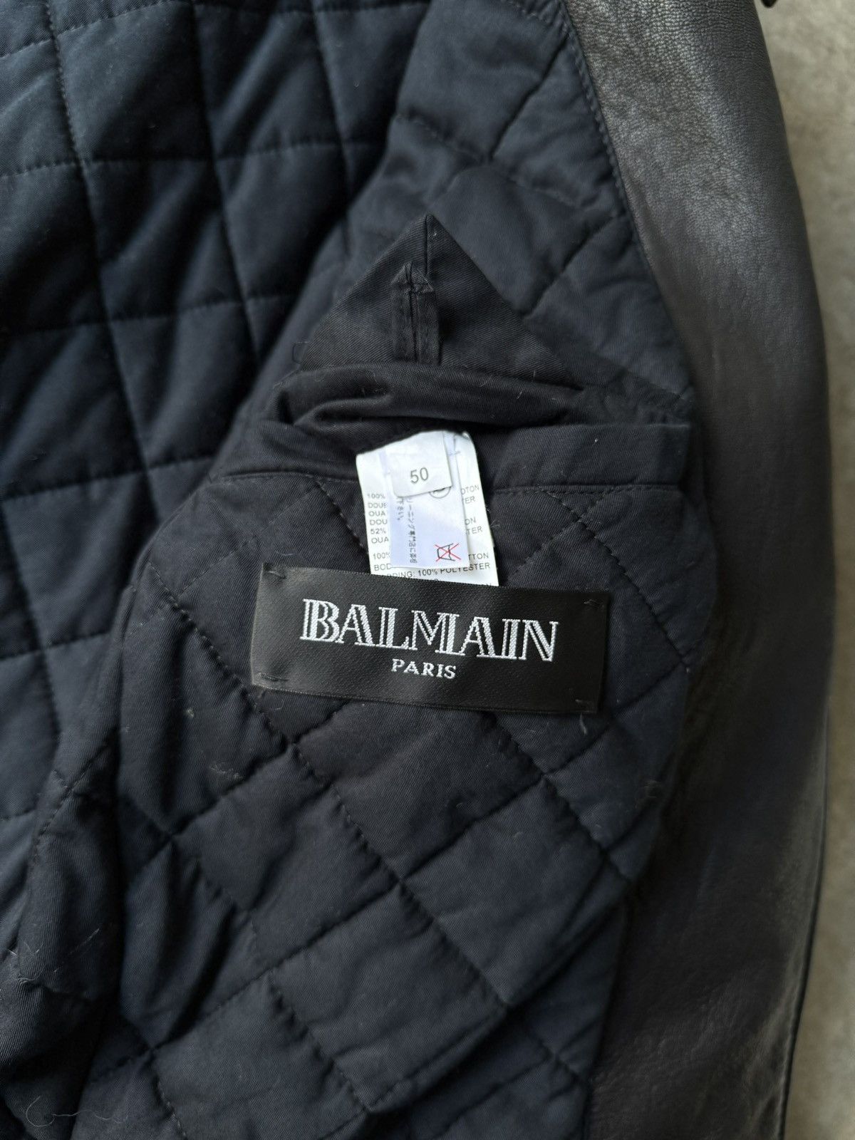 Balmain Balmain FW12 Leather Moto Jacket Size US M / EU 48-50 / 2 - 10 Thumbnail