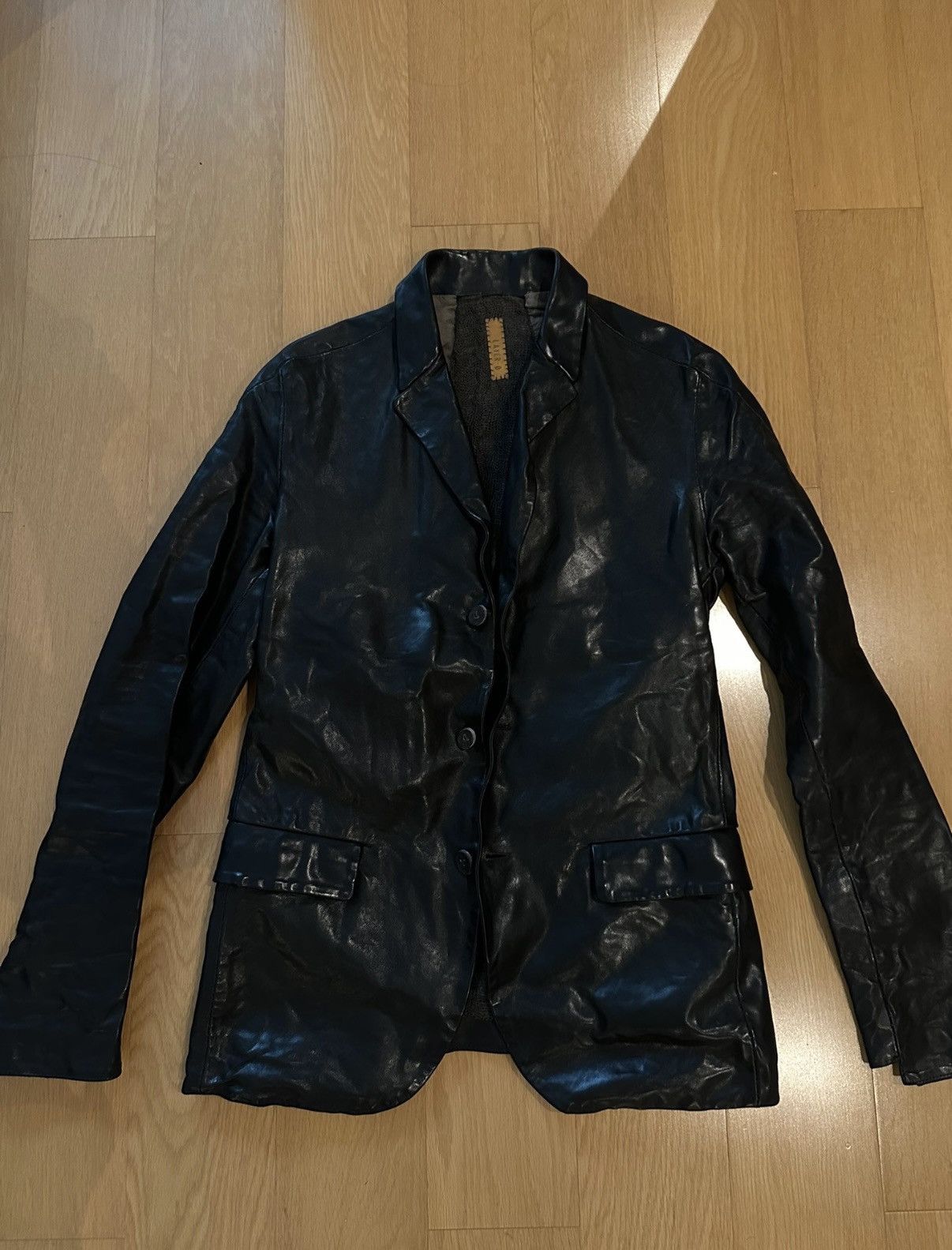 ジャケット・アウター GUIDI LAYER-0 AVIATOR LEATHER JACKET hide-m | GUIDI LAYER-0 Men AVM Aviator Leather Jacket, black