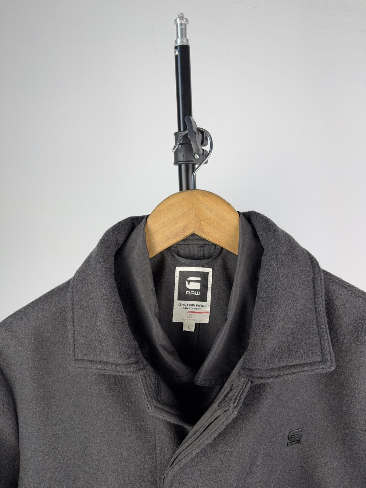 Designer × G-Star G-Star RAW Lockstart Wool Trench Coat Charcoal Size L Size US L / EU 52-54 / 3 - 5 Thumbnail