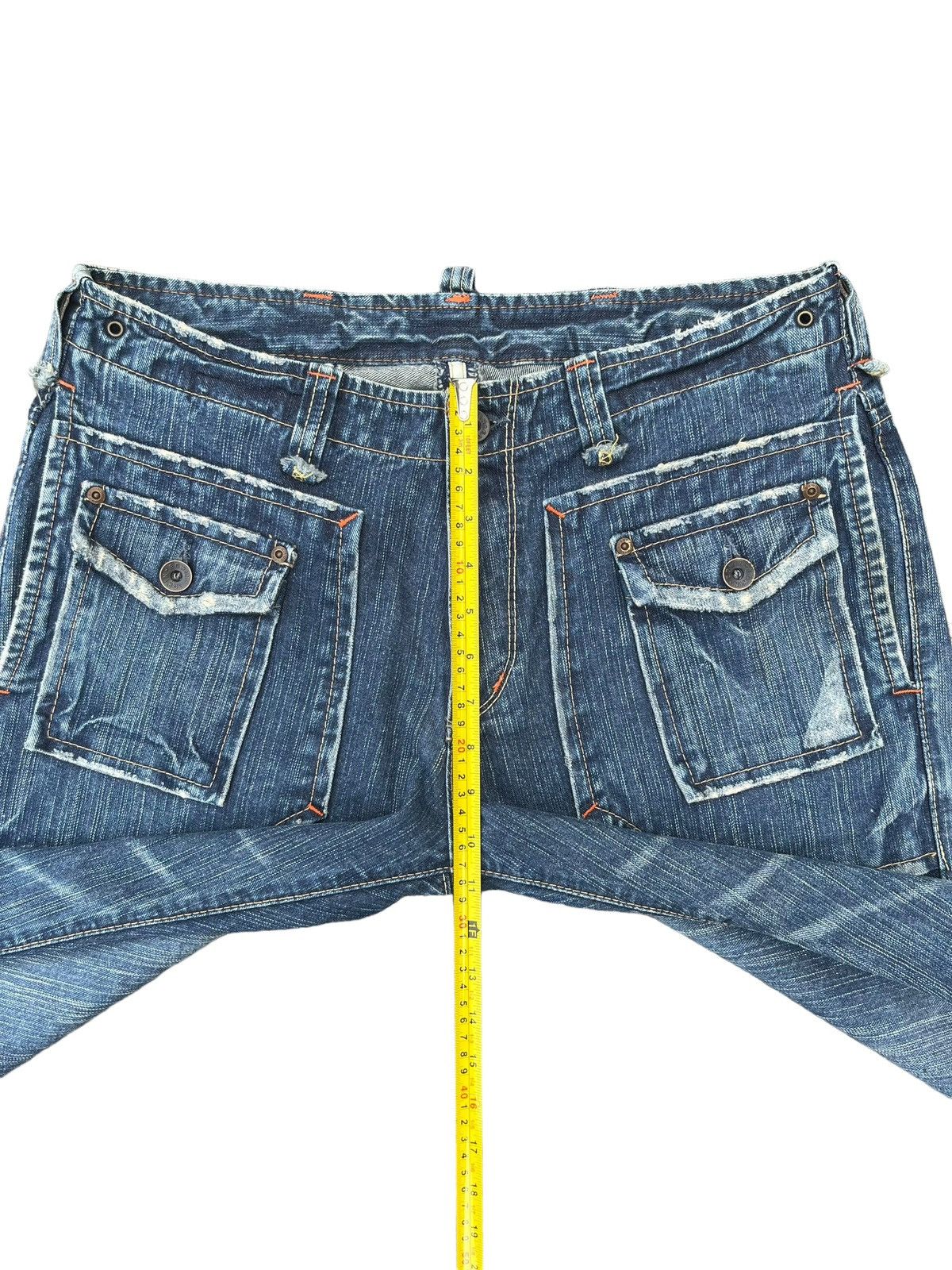 Japanese Brand Vintage Japanese Brand Bush Pant Pocket Blue Washed Jorts Size US 34 / EU 50 - 12 Thumbnail
