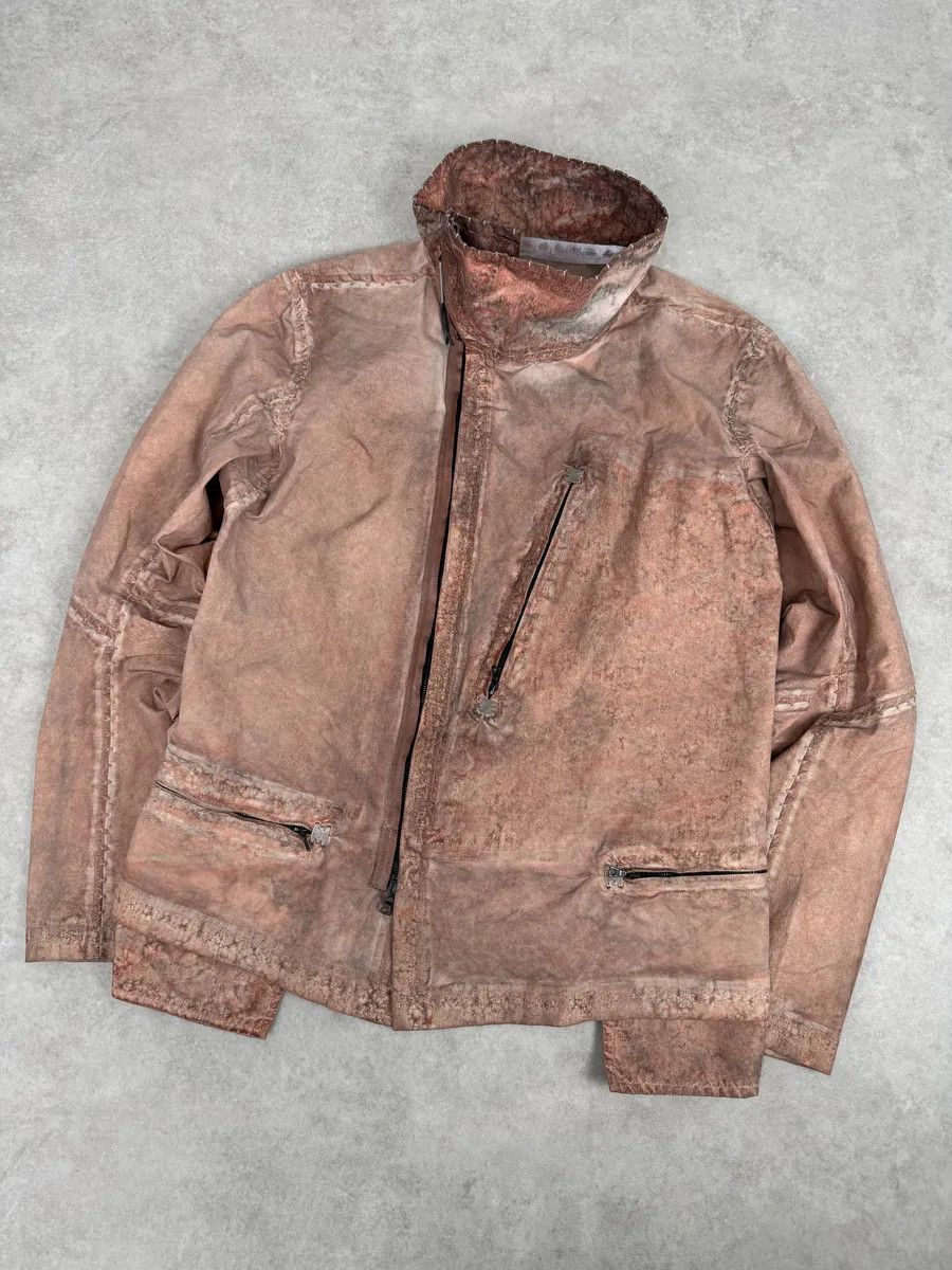 Isaac Sellam Experience Isaac Sellam Avant-Garde Rouille Asymmetrical Leather Jacket Size US L / EU 52-54 / 3 - 9 Thumbnail