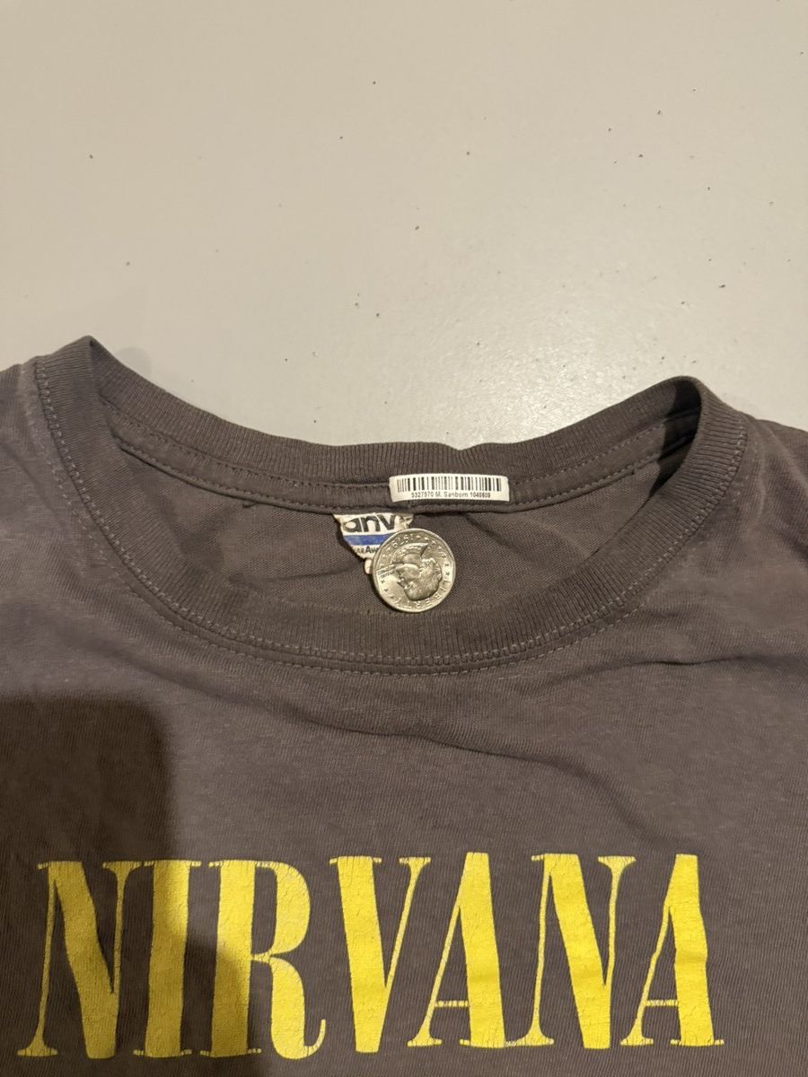 Anvil Vintage Nirvana Grunge Band T Shirt 90s 2000s Dated 1992 Size US L / EU 52-54 / 3 - 3 Thumbnail