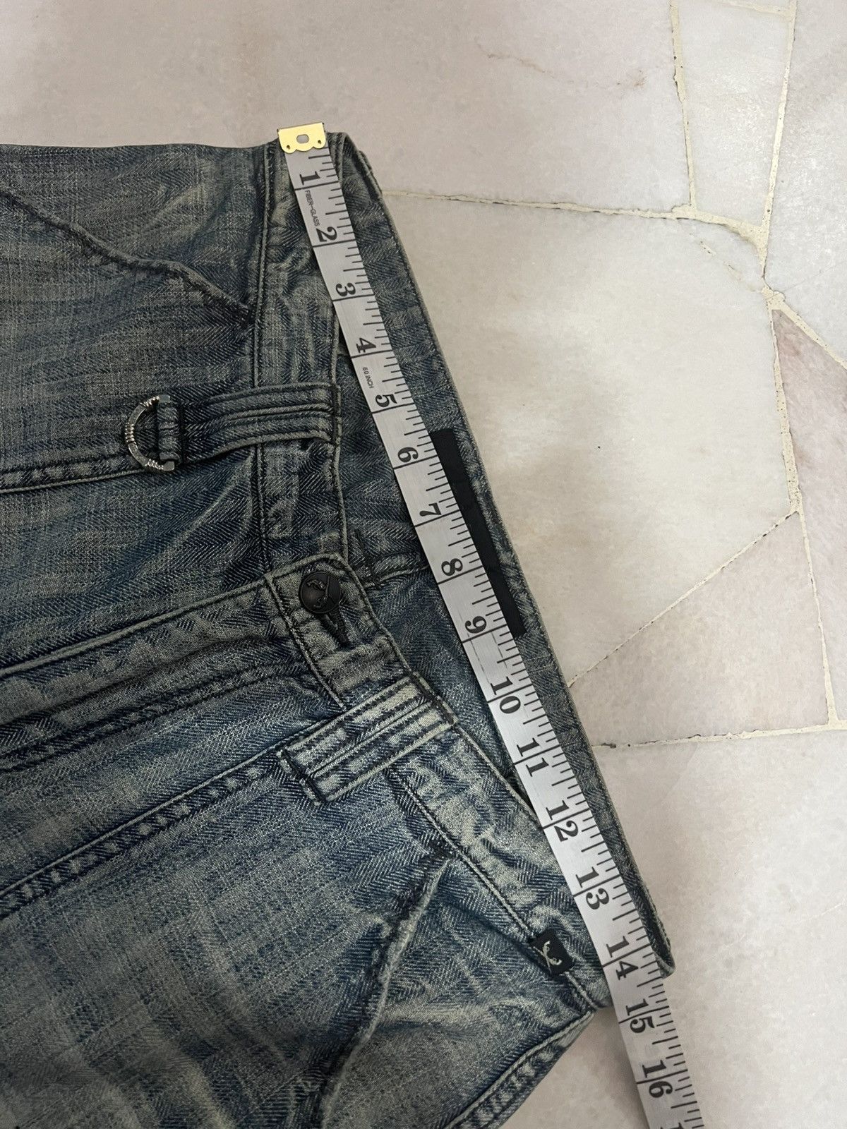 If Six Was Nine × Roar × Seditionaries 🌈90s Style🌈Roar Peace & Love Mud Wash Flare Jean Size US 28 / EU 44 - 18 Thumbnail