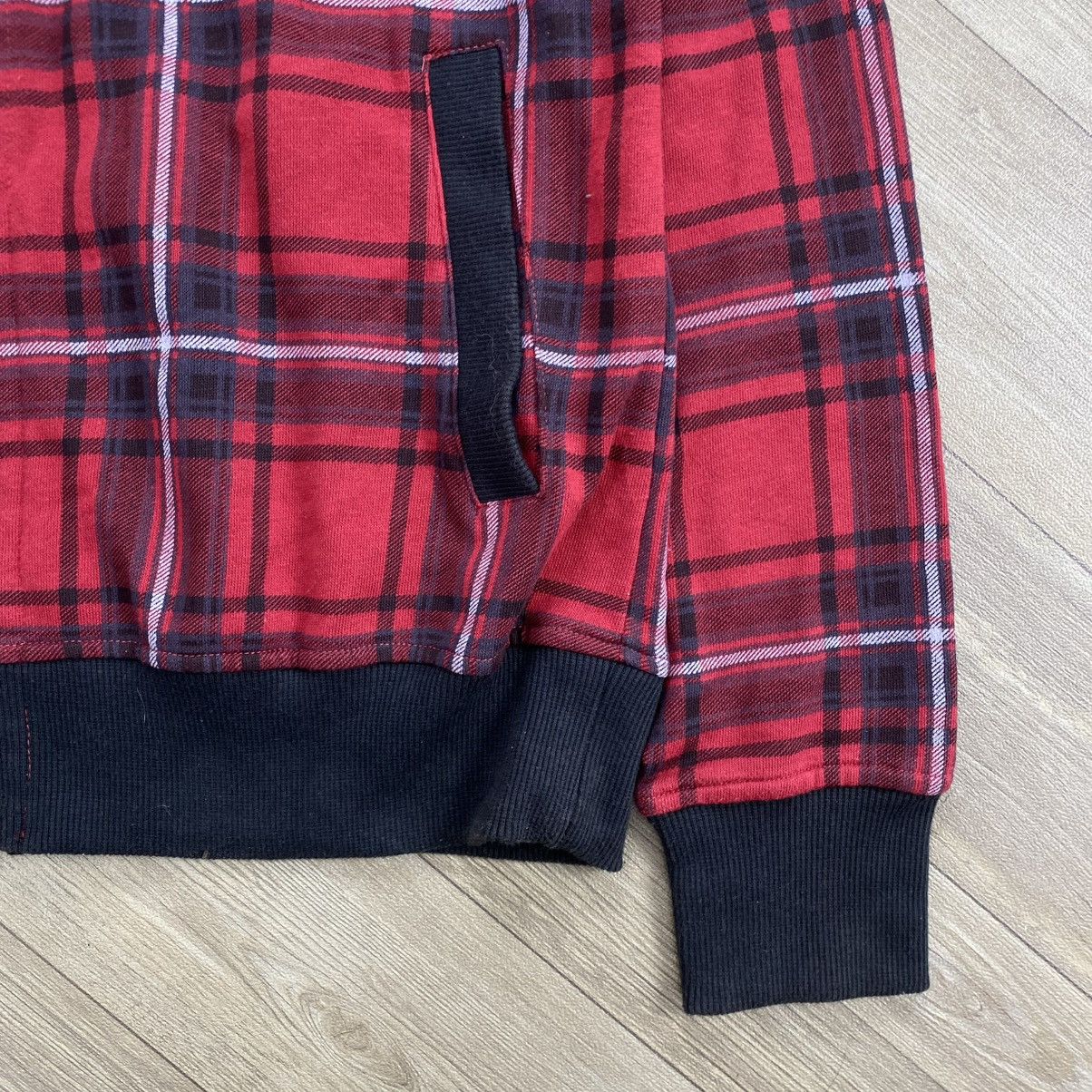 Le Grande Bleu (L.G.B.) 2000s Splendid Plaid Skulls Punk Rock Lgb Zip Fur Hoodie Y2K Size US M / EU 48-50 / 2 - 8 Thumbnail