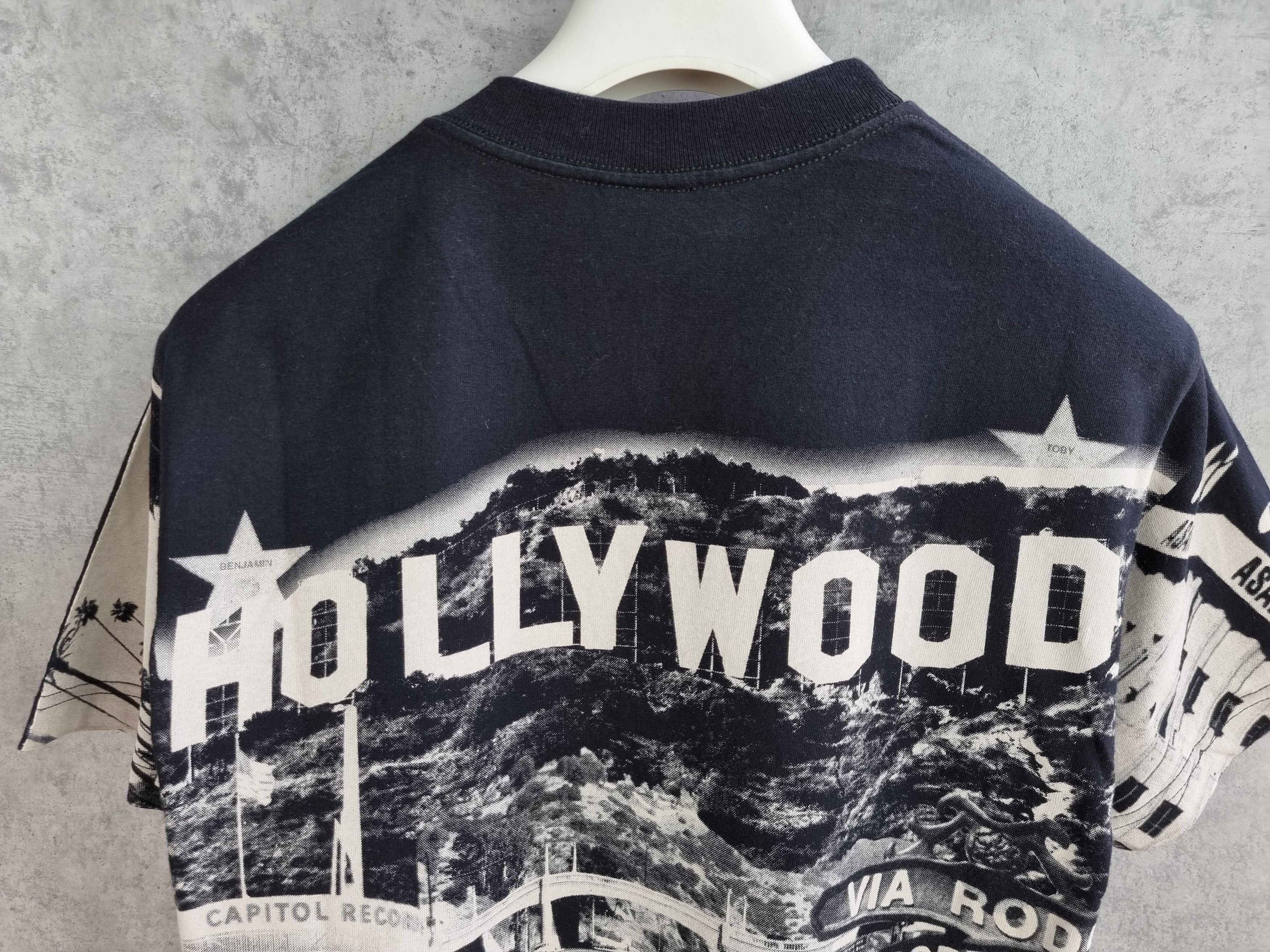 Vintage Rare Vintage Hollywood All Over Print Tee Shirt Size US M / EU 48-50 / 2 - 3 Thumbnail