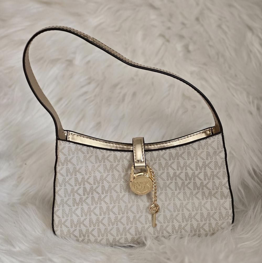 Michael Kors Michael Kors Lyra Small Leather Pochette Size ONE SIZE - 1 Thumbnail