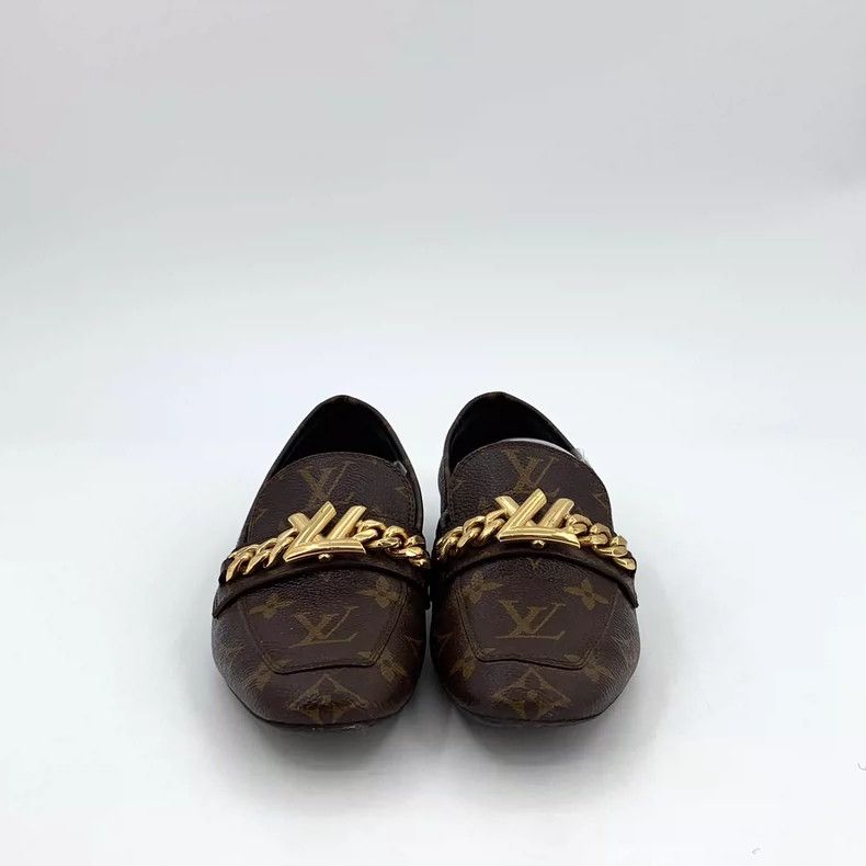 Louis Vuitton Louis Vuitton Dark brown logo presbyopic full print chain Size US 12 / IT 42 - 3 Thumbnail