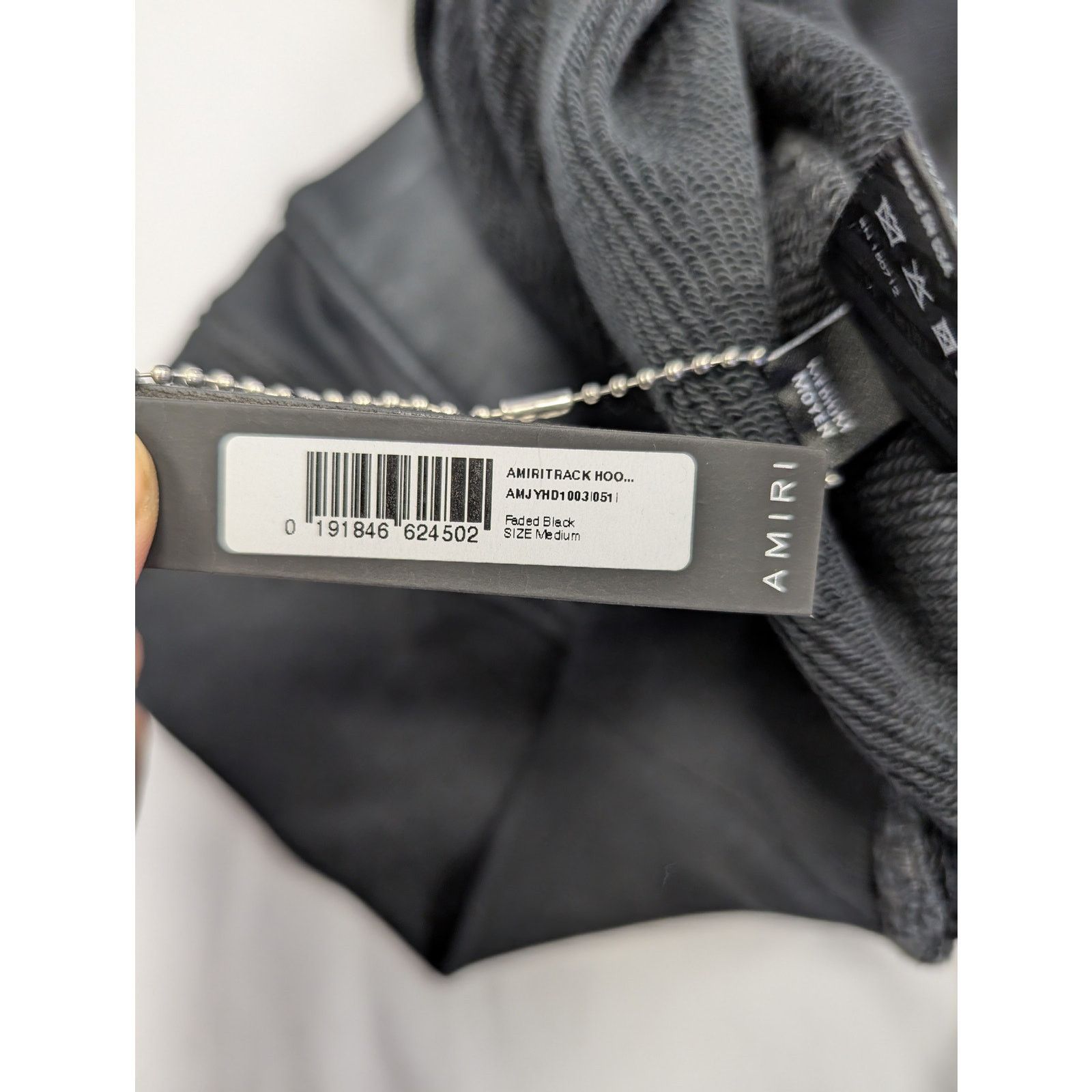 Amiri o1rshd1 Q:2 / Track Hoodie in Faded Black Size US M / EU 48-50 / 2 - 17 Thumbnail