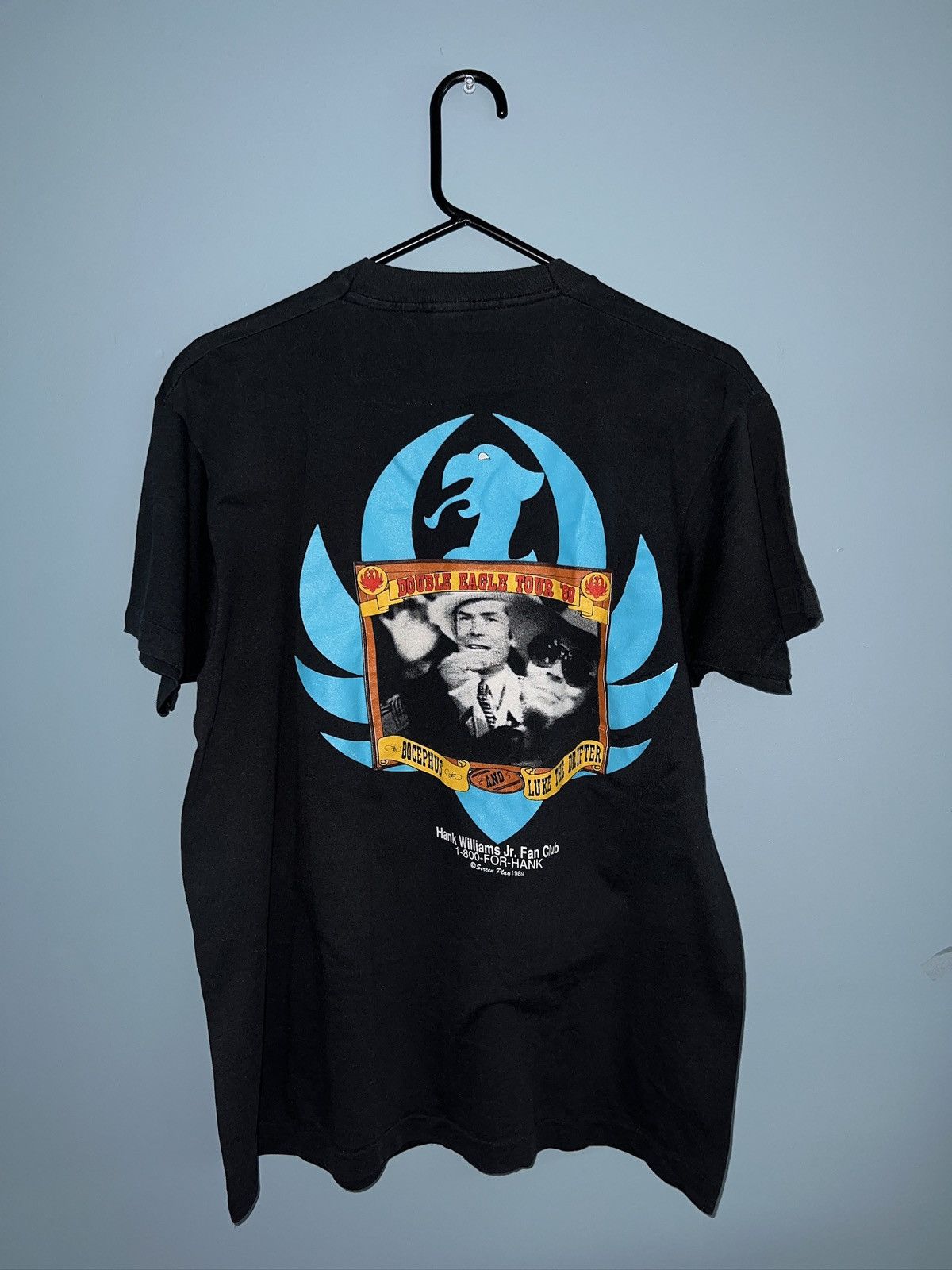 Band Tees × Vintage 1989 Hank & Hank Double Eagle Tour Graphic Tee Size US XL / EU 56 / 4 - 2 Thumbnail