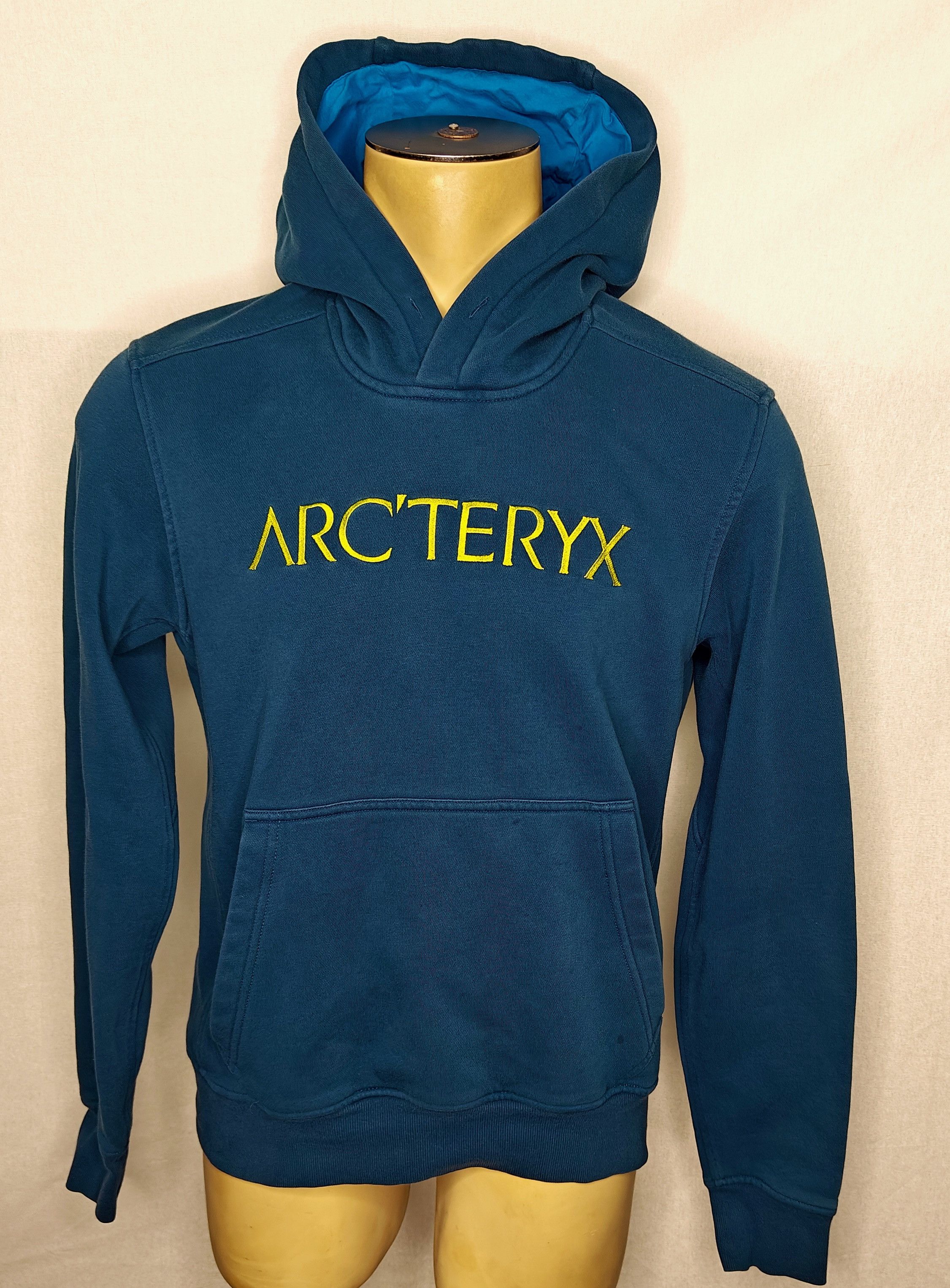 Arc'teryx 2015 Arcteryx blue spellout logo pullover hoodie sweatshirt Size US M / EU 48-50 / 2 - 1 Thumbnail