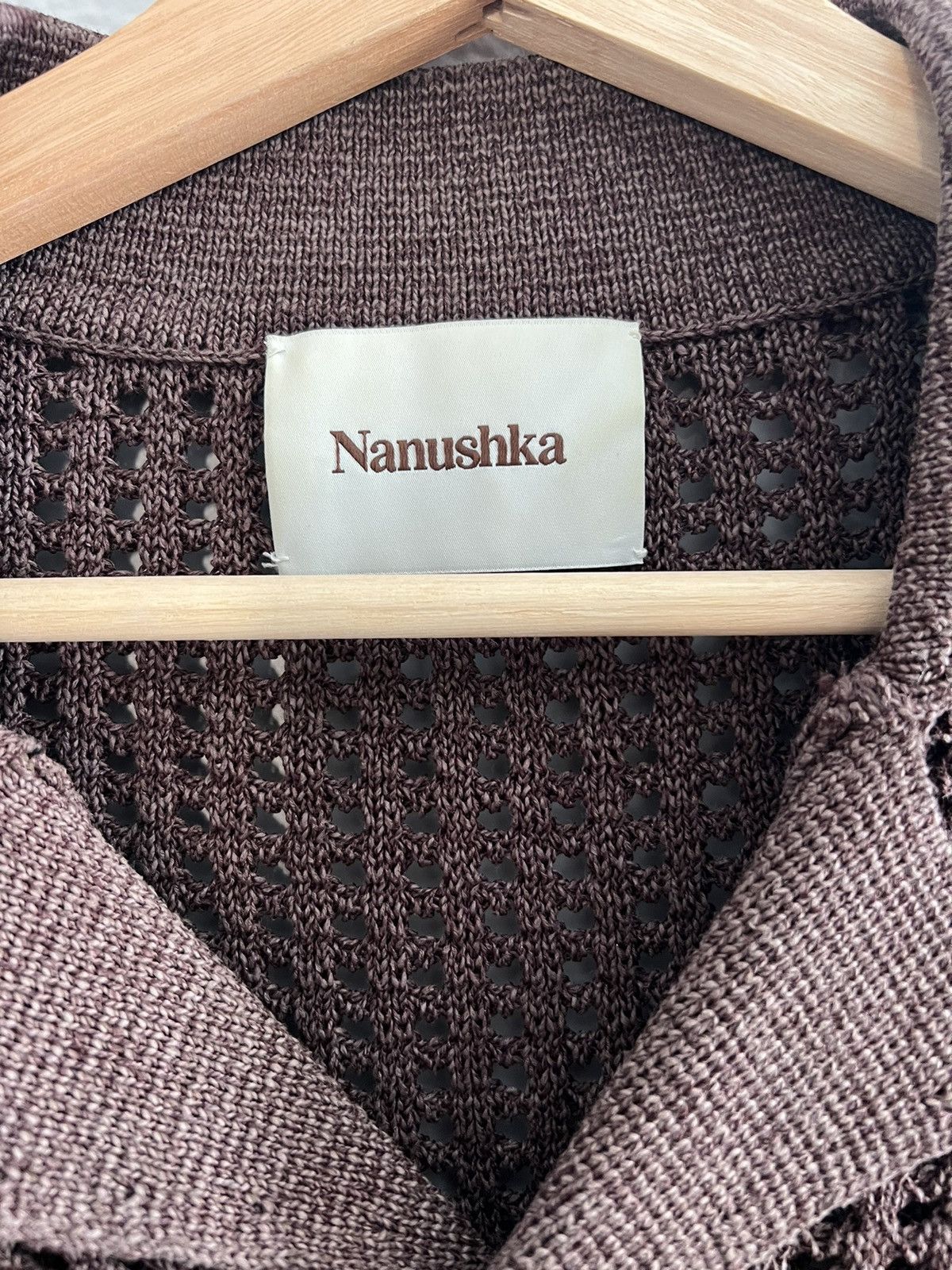 Nanushka Nanushka Knit Polo Brown Size US S / EU 44-46 / 1 - 3 Thumbnail