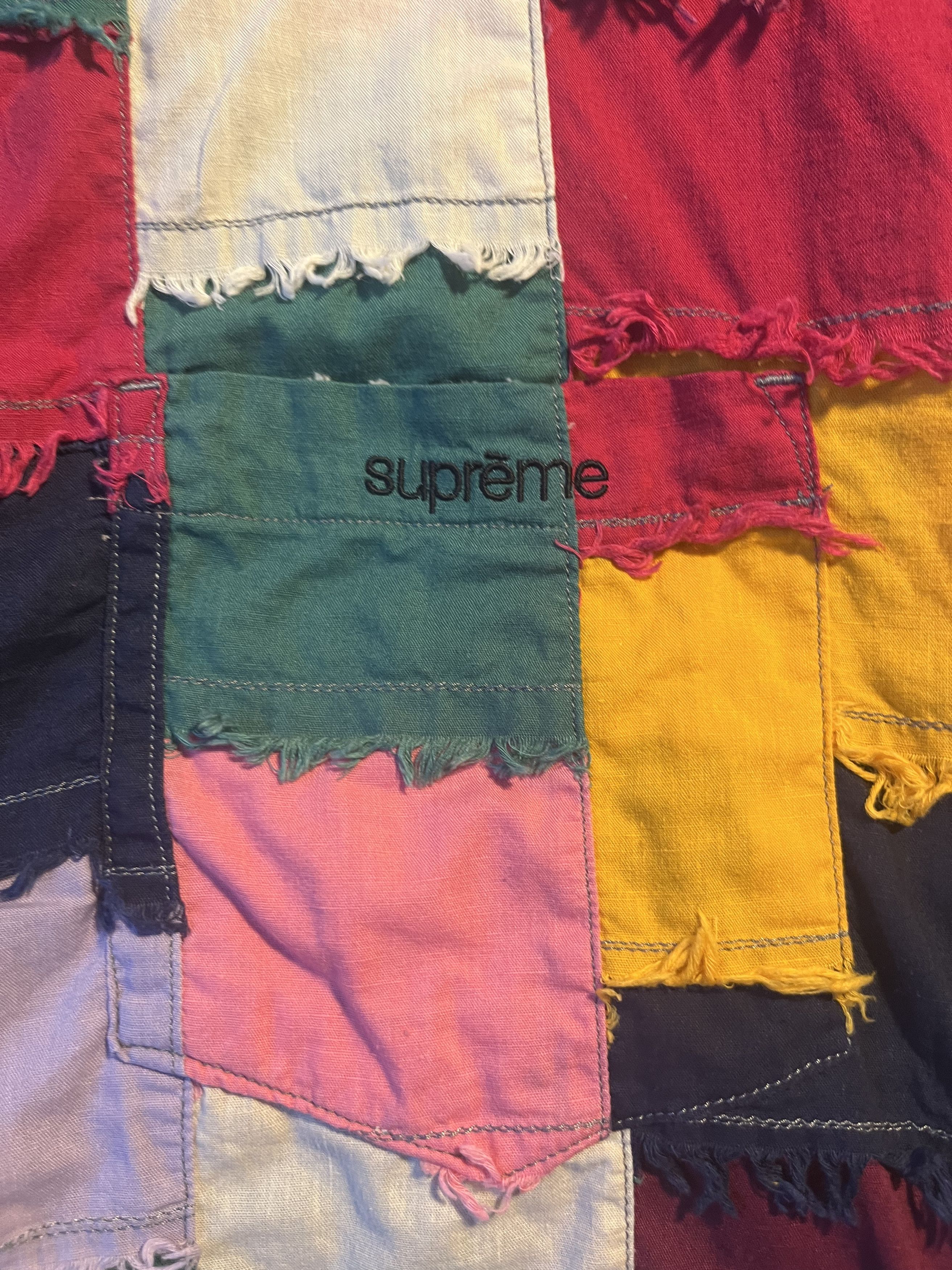 Supreme Supreme Patchwork S/S Shirt Size US L / EU 52-54 / 3 - 4 Thumbnail