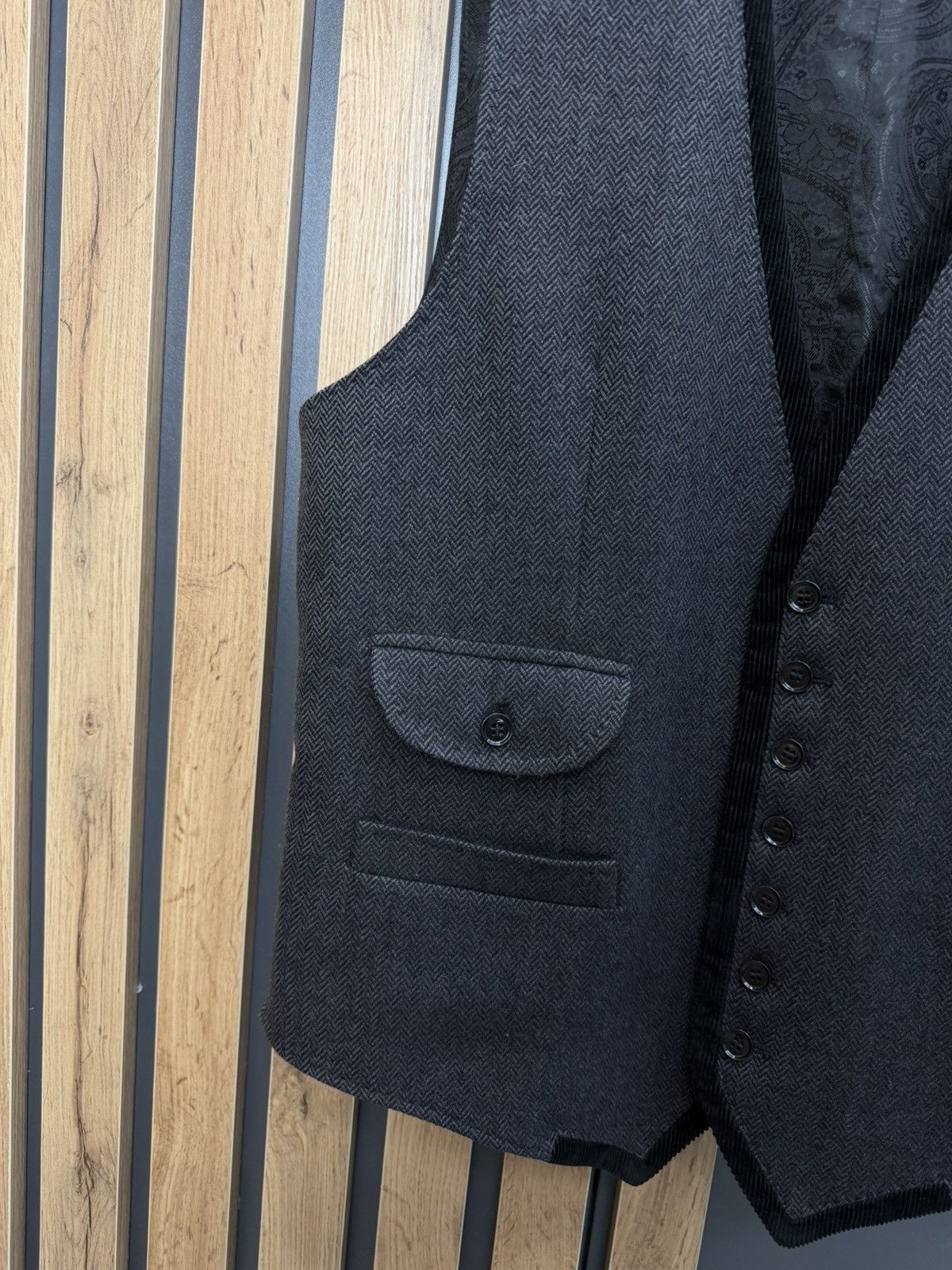 Dolce & Gabbana Dolce & Gabbana Wool Waistcoat Size 52 Size US L / EU 52-54 / 3 - 3 Thumbnail