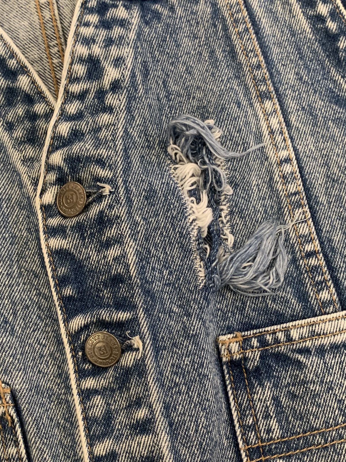 Vintage Denim vest BIG JOHN Size M / US 6-8 / IT 42-44 - 3 Thumbnail