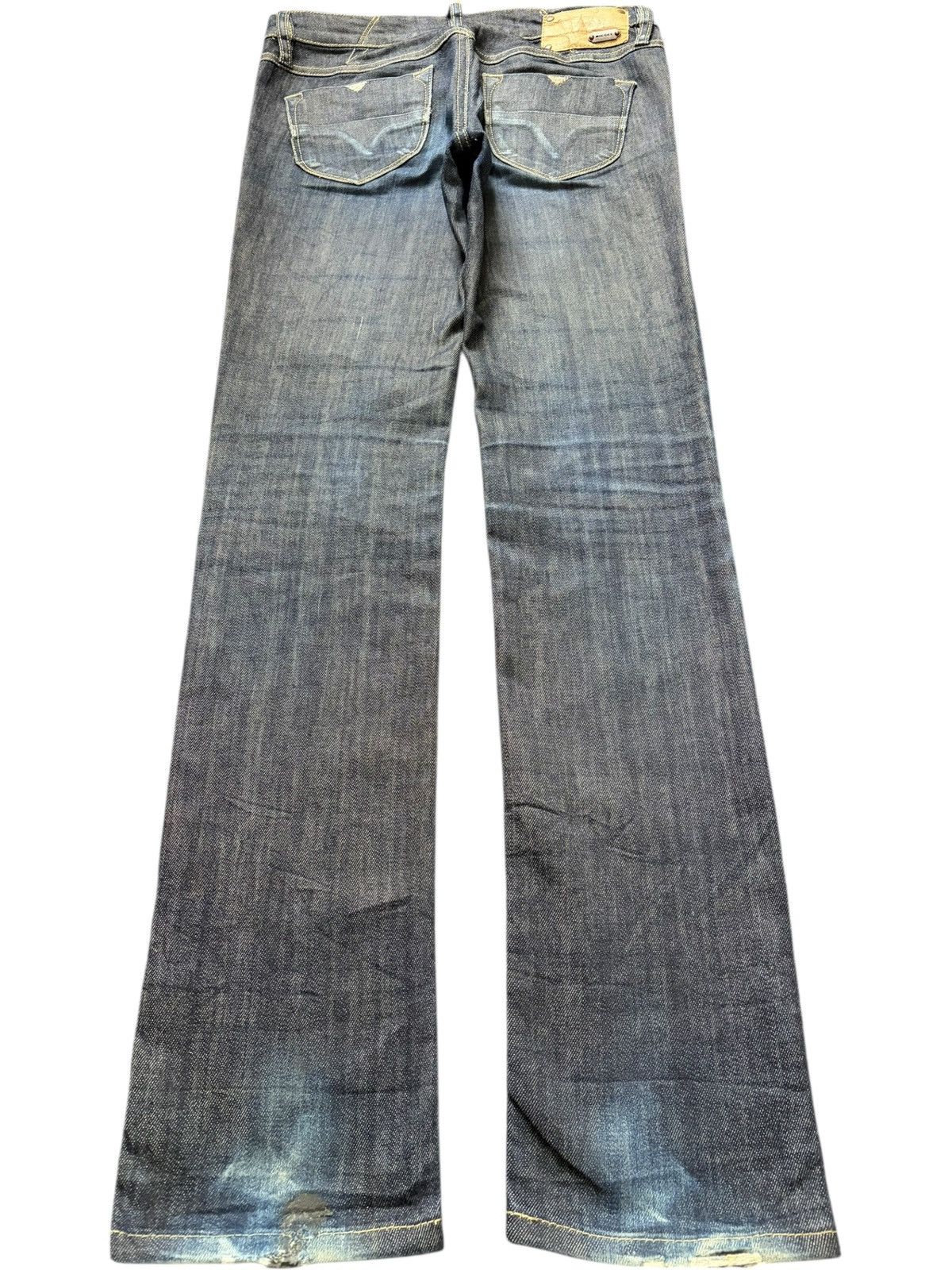 Diesel Vintage Italy Diesel Livy Faded Wash Distressed Jeans Size 27" / US 4 / IT 40 - 2 Thumbnail