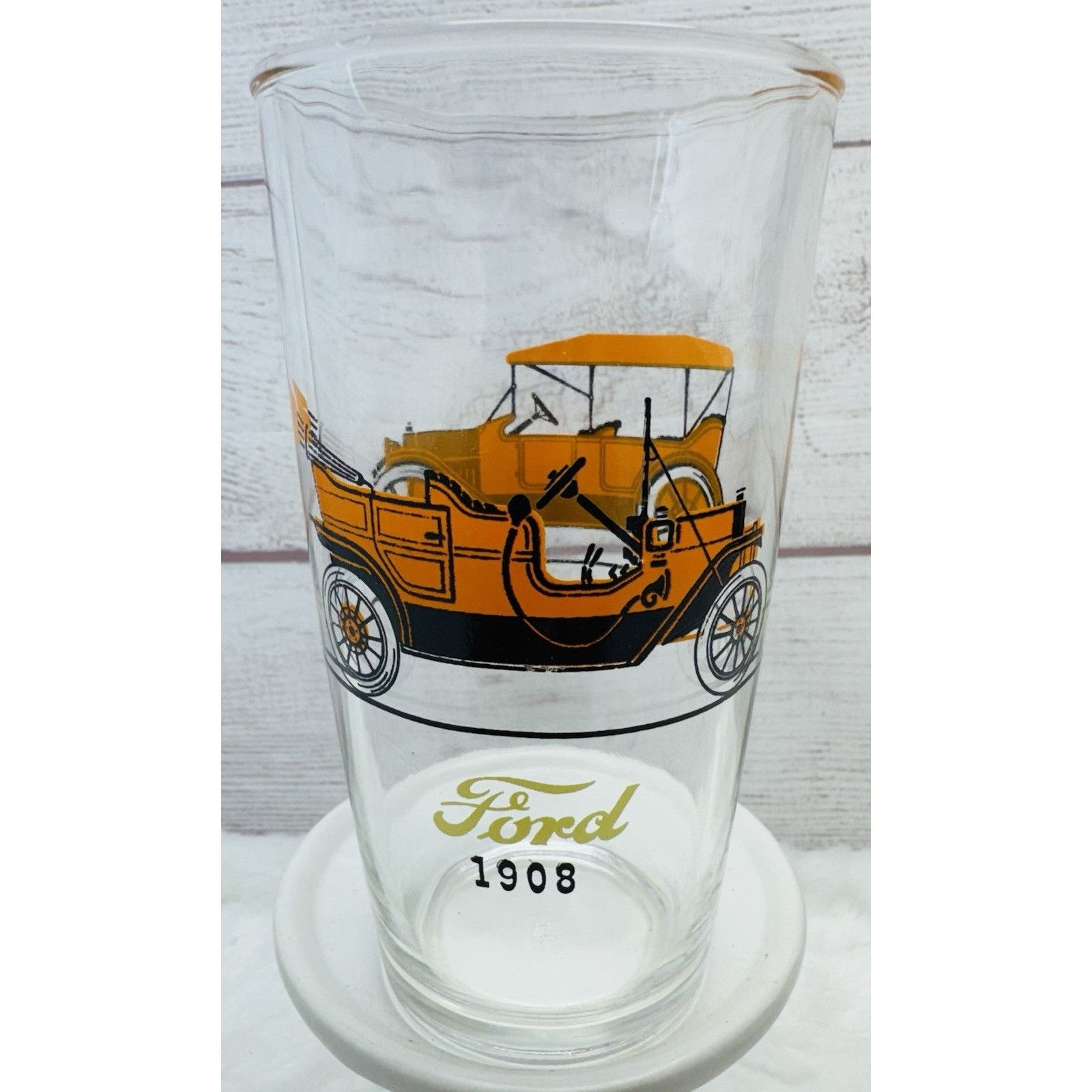 Other Chevrolet 1913 Ford 1908 Cup Hazel Atlas Classic Car Barware Size ONE SIZE - 3 Thumbnail