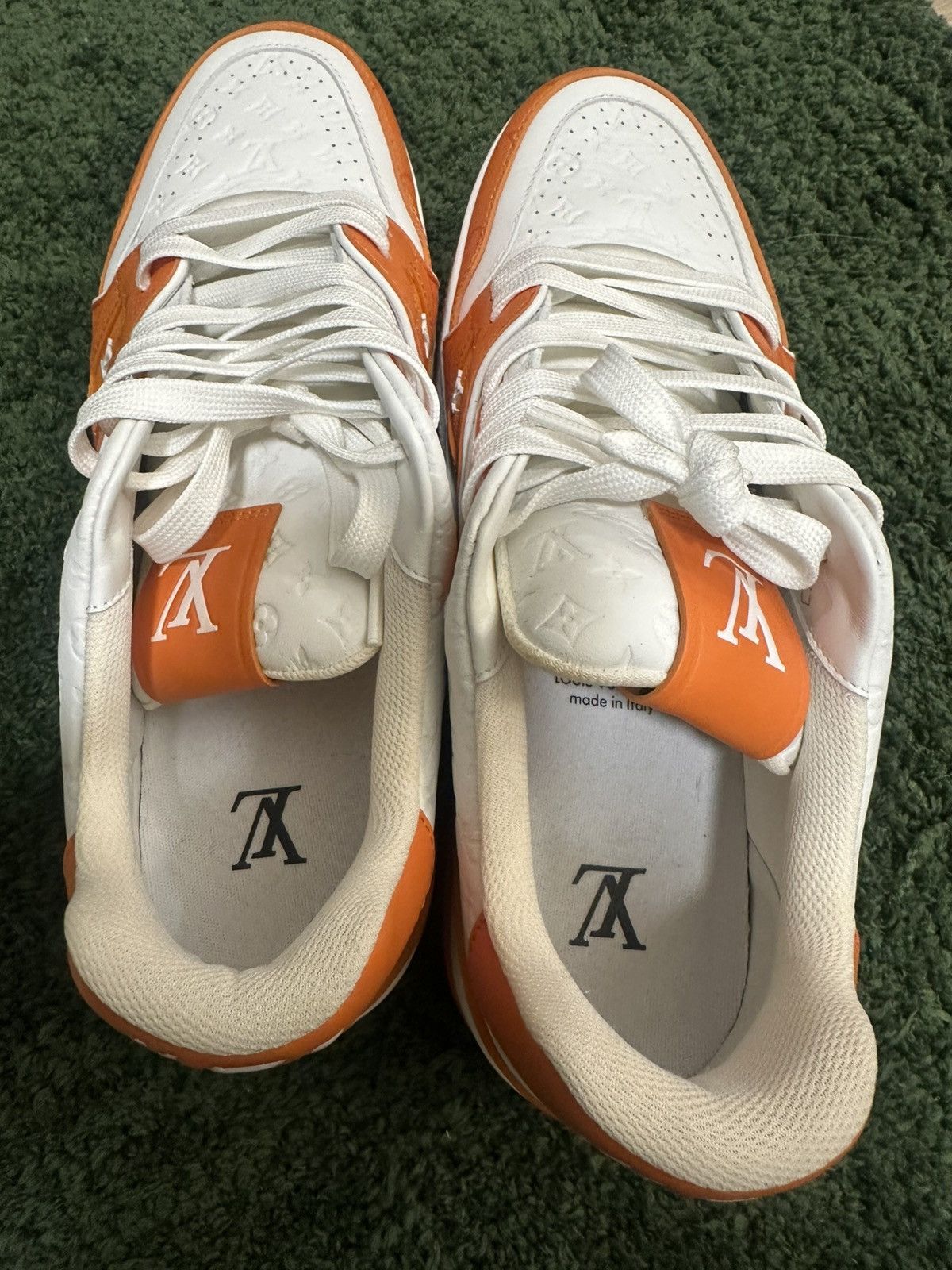 Louis Vuitton Louis Vuitton LV Trainer Low #54 Mini Monogram - orange Size US 9 / EU 42 - 3 Thumbnail