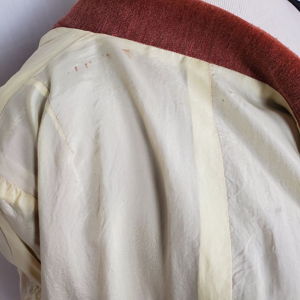 Vintage 70s Western Vintage Brick Red Blazer Pockets S-M Size M / US 6-8 / IT 42-44 - 7 Thumbnail