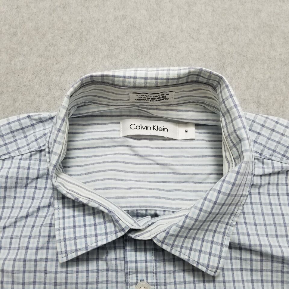 Calvin Klein Calvin Klein Shirt Mens Medium Plaid Button Up Long Sleeve Size US M / EU 48-50 / 2 - 7 Thumbnail