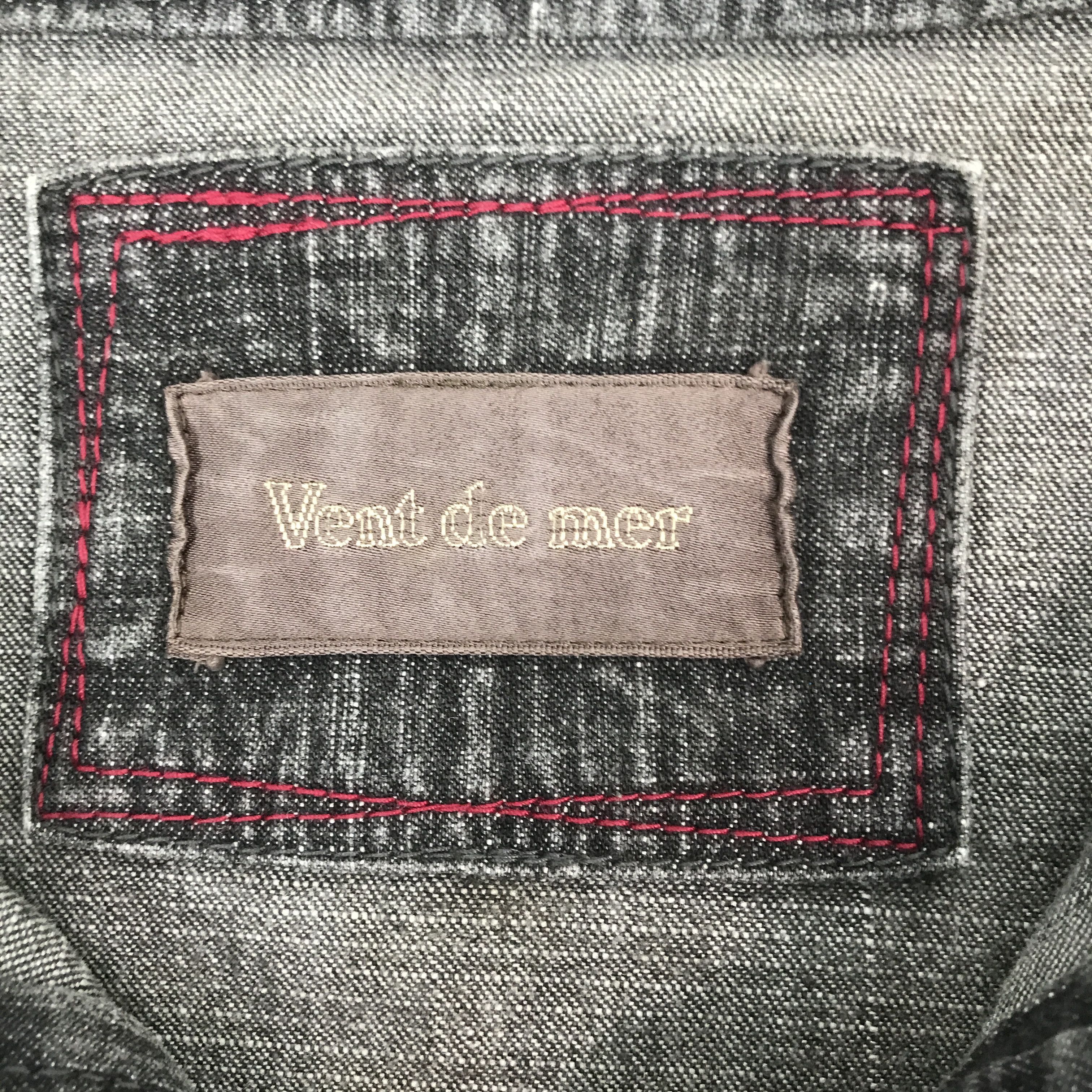 Japanese Brand × Vintage Vintage Vent De mer black Denim faded Jacket Size US M / EU 48-50 / 2 - 9 Thumbnail