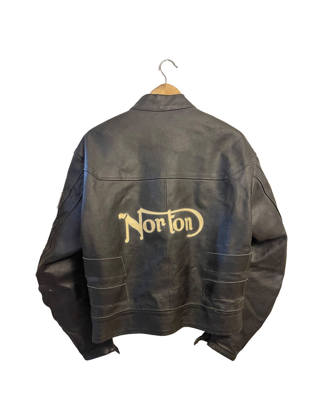Norton Vintage Norton Cowhide Motorcycle Leather Jacket Size US L / EU 52-54 / 3 - 2 Thumbnail