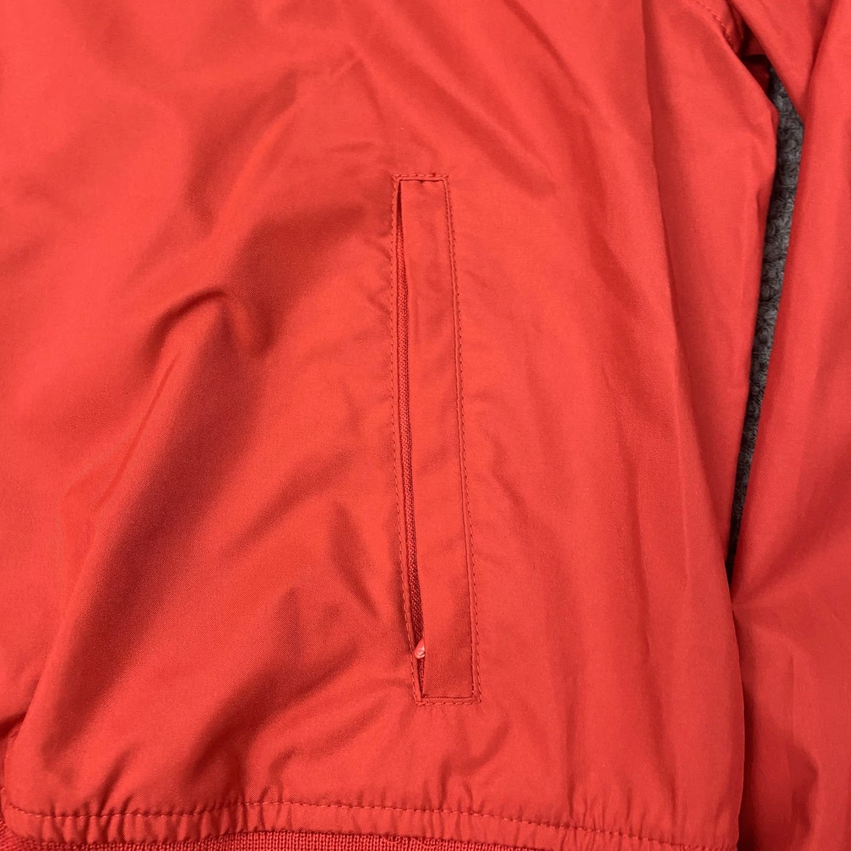 Tommy Hilfiger VINTAGE Tommy Hilfiger Jeans Jacket Womens XL Red Windbreaker Ribbed Hem Zip Size 40" / US 18 - 4 Thumbnail