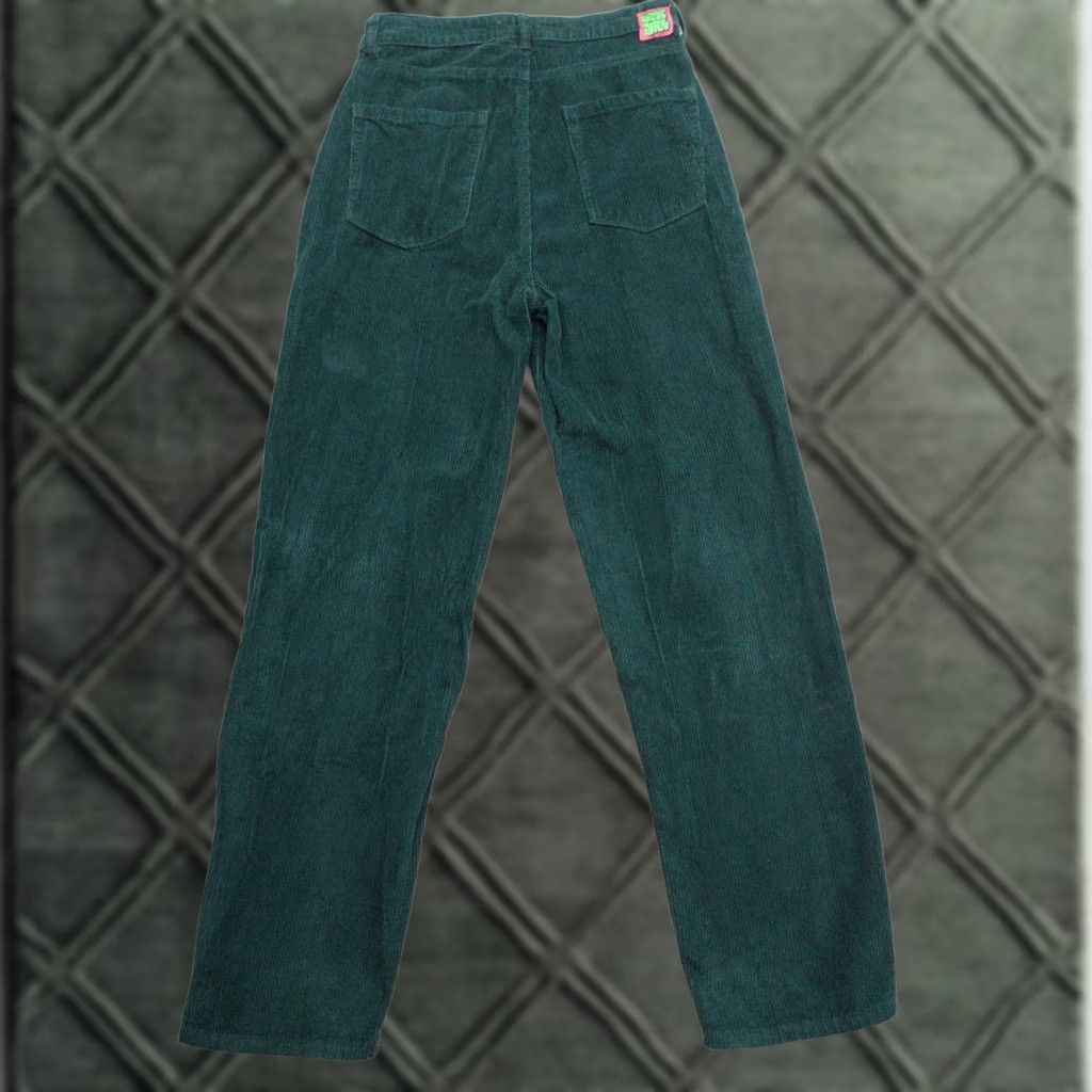 Empyre Empyre Pants Womens Green Tori Straight Leg Corduroy Skater Baggy Fit Sz 6 6x32 Size 28" / US 6 / IT 42 - 1 Thumbnail