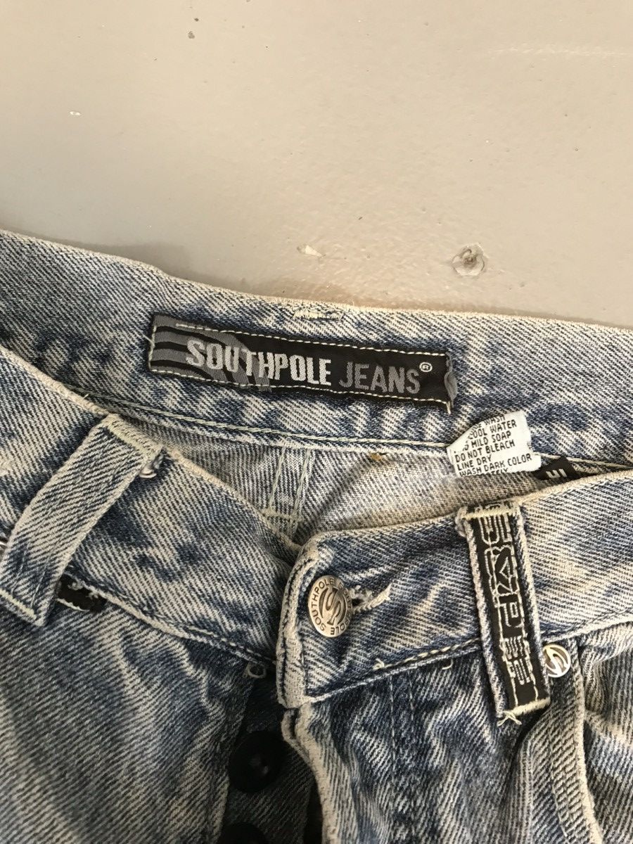 JNCO × Southpole × Vintage Vintage Southpole spell out embroidered faded denim Size US 30 / EU 46 - 5 Thumbnail