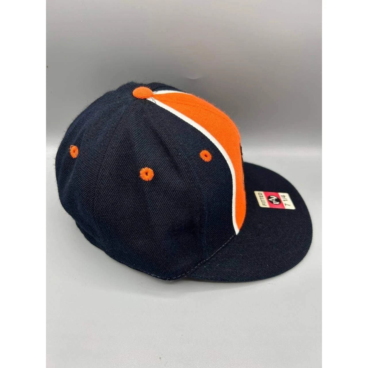 Mitchell & Ness Baltimore Orioles Hat Men 7 1/4 Navy Orange Fitted Cap New Size ONE SIZE - 7 Thumbnail