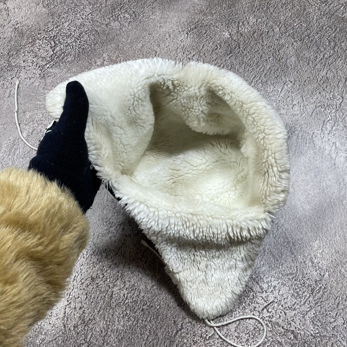 Vintage Vintage 90s Sherpa Lined Ushanka Beanie Grunge Alt Boxy OS Size ONE SIZE - 4 Thumbnail