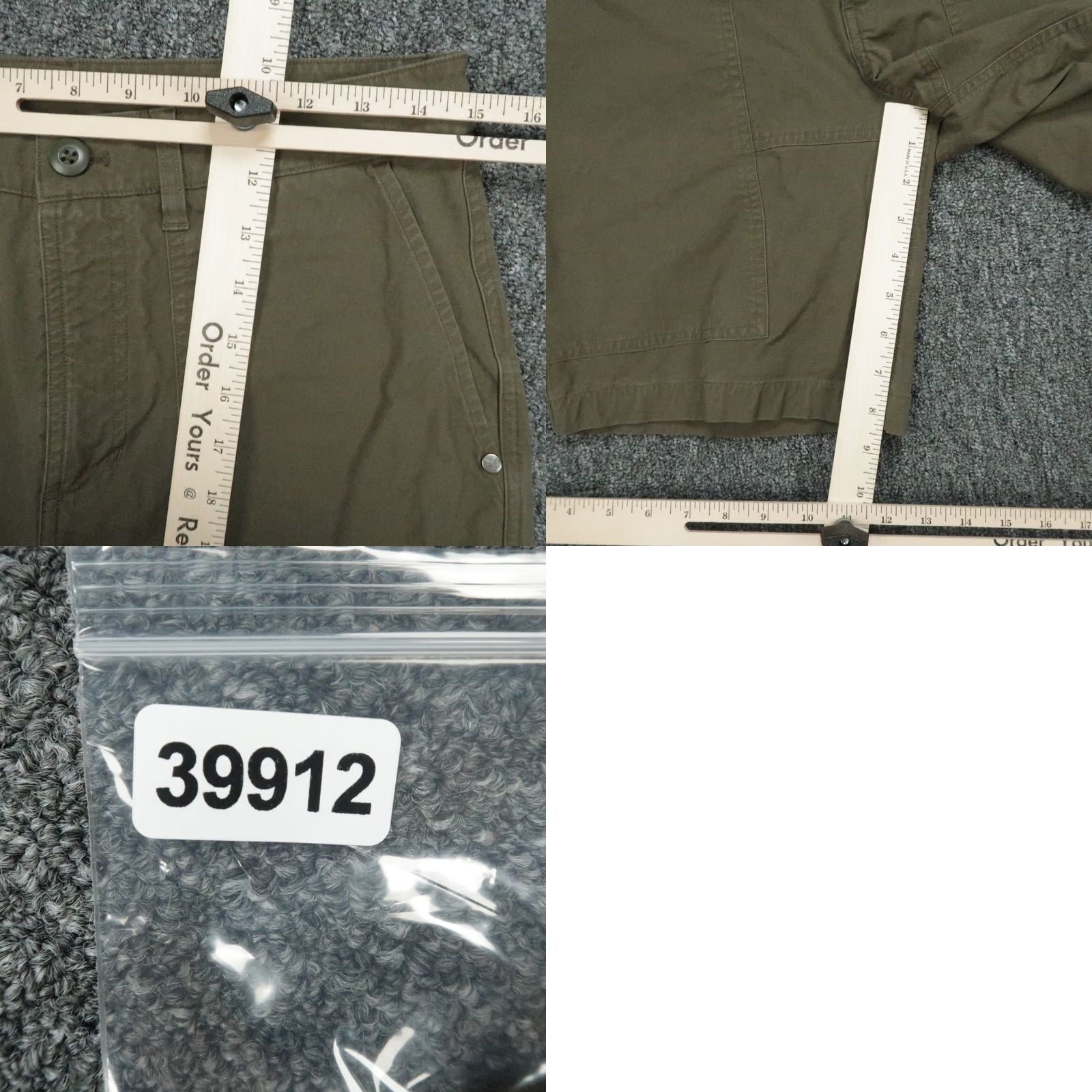 Vuori Vuori Shorts Mens 28 Green Chino Cotton Nylon Zip Pockets 9in Inseam Regular Casual Travel - Mens Size US 28 / EU 44 - 8 Thumbnail
