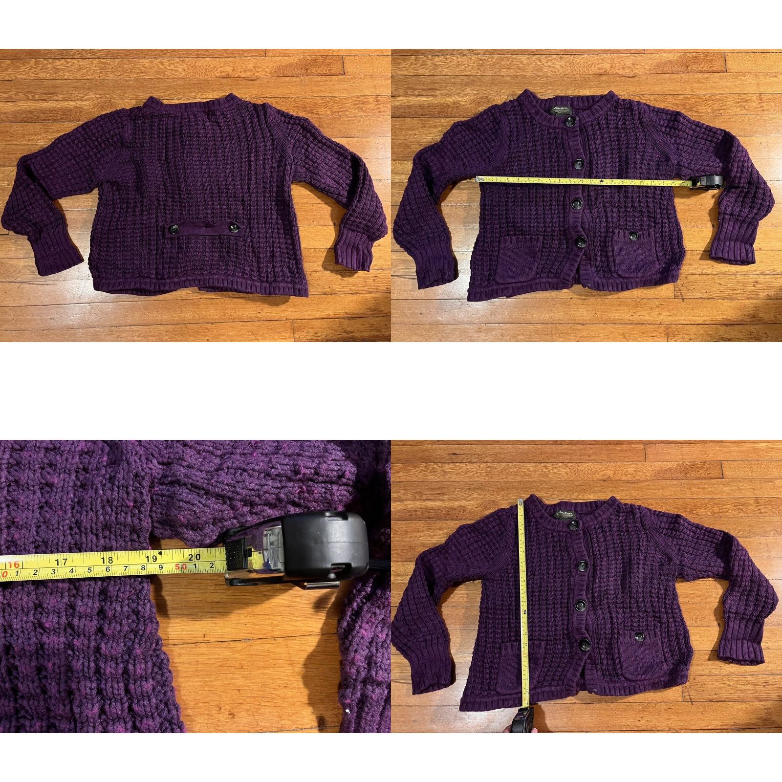 Eddie Bauer Eddie Bauer Women’s Extra Large Purple Cardigan Sweater Size XL / US 12-14 / IT 48-50 - 9 Thumbnail