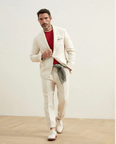image of Brunello Cucinelli O1W1Db10424 Pants In Light Beige, Men's (Size 38)