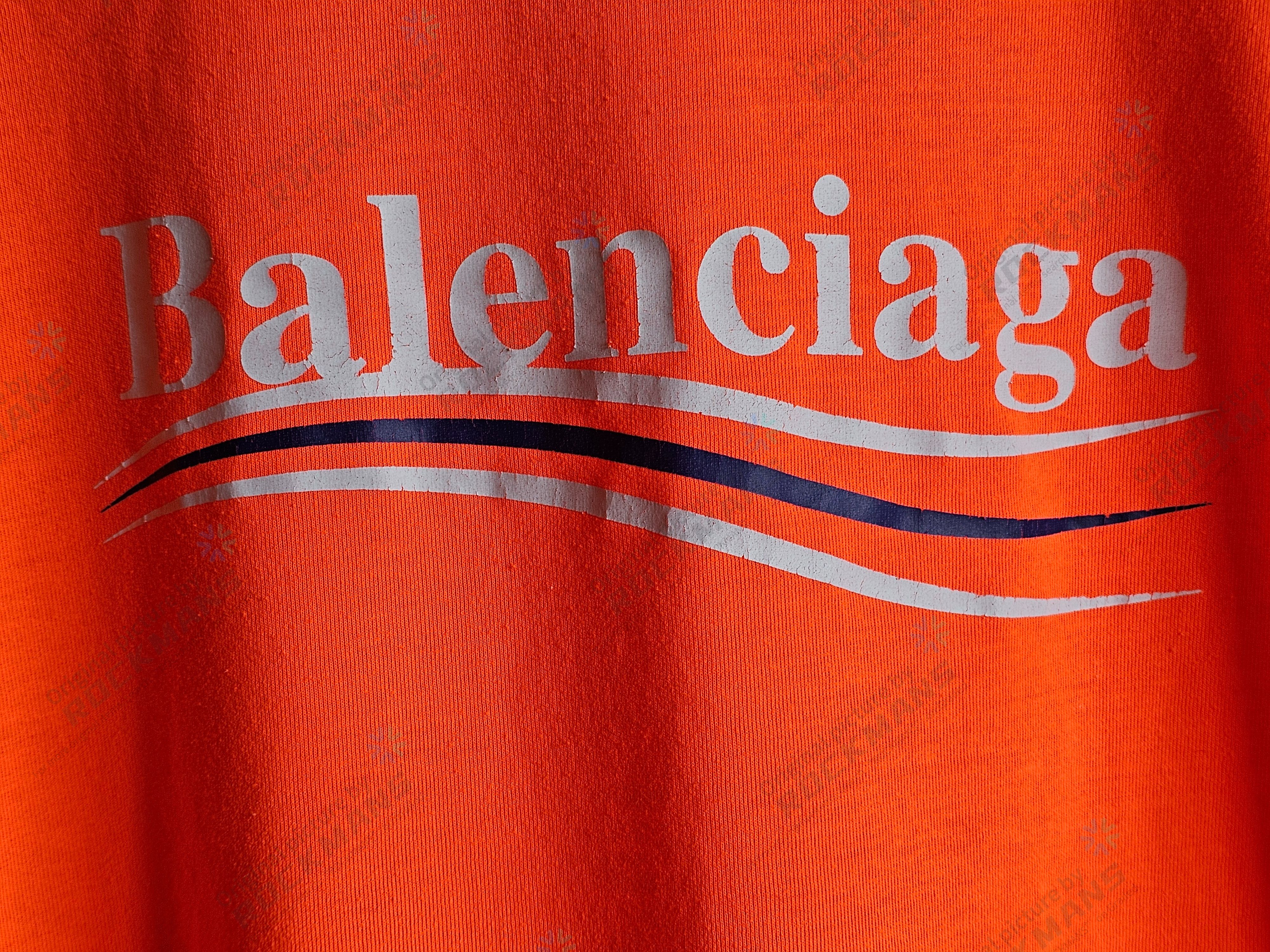 Balenciaga Balenciaga Orange Cola Oversize Short Sleeve T-shirts Size S Size US S / EU 44-46 / 1 - 5 Thumbnail