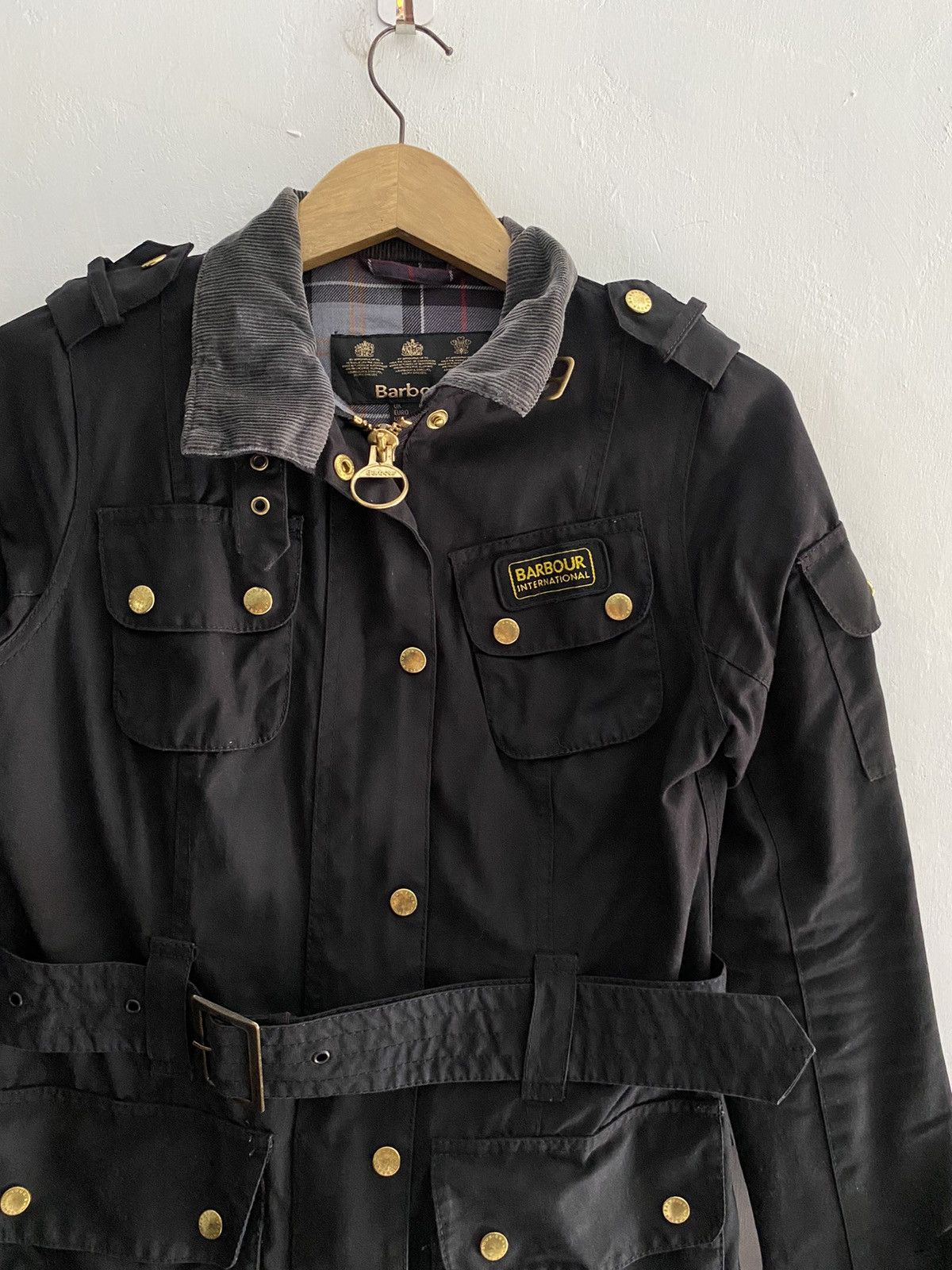 Barbour International original waxed jacket in black Size US S / EU 44-46 / 1 - 5 Thumbnail