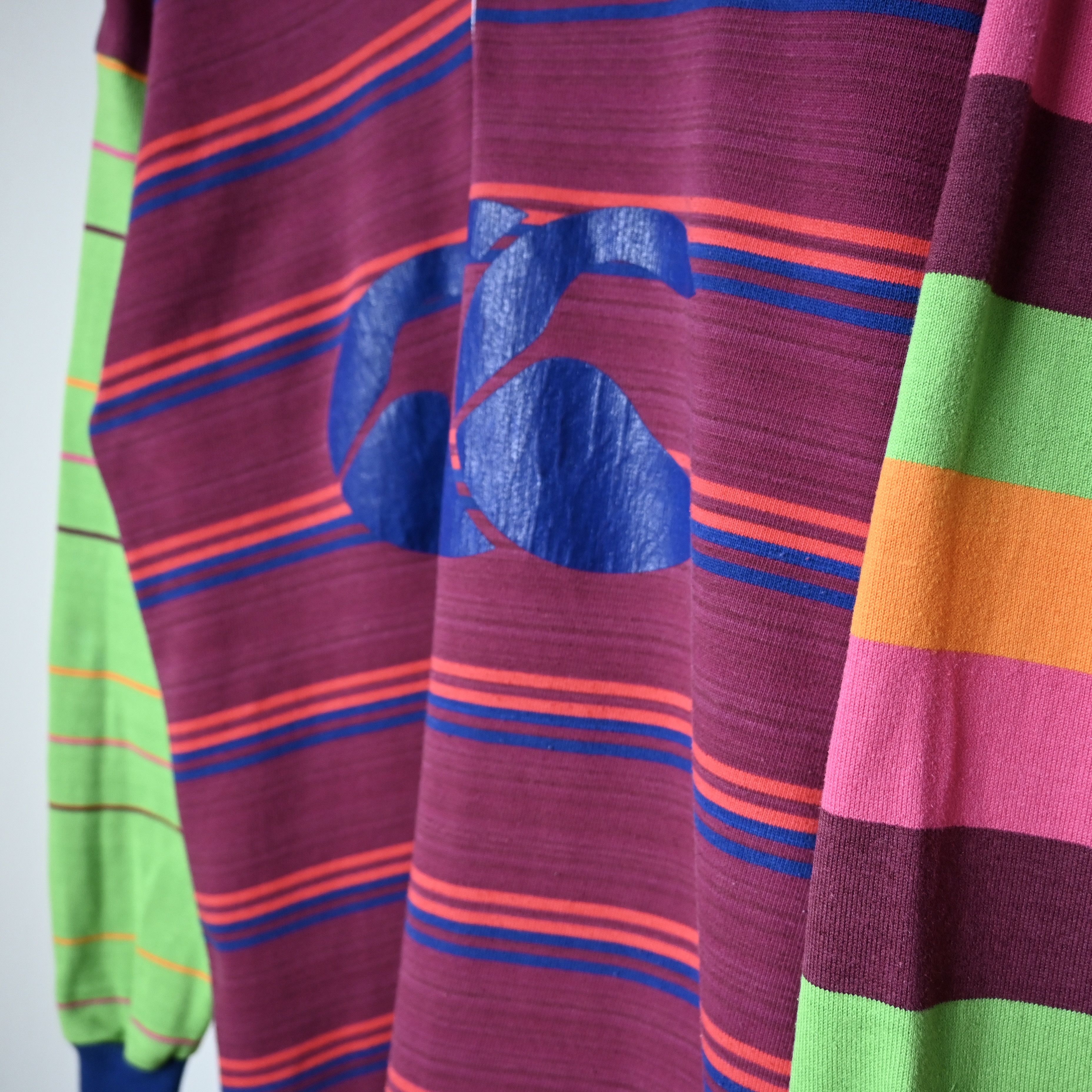 Canterbury of New Zealand VTG 1990s Canterbury Of New Zealand crazy stripe rugbyshirt Size US M / EU 48-50 / 2 - 8 Thumbnail