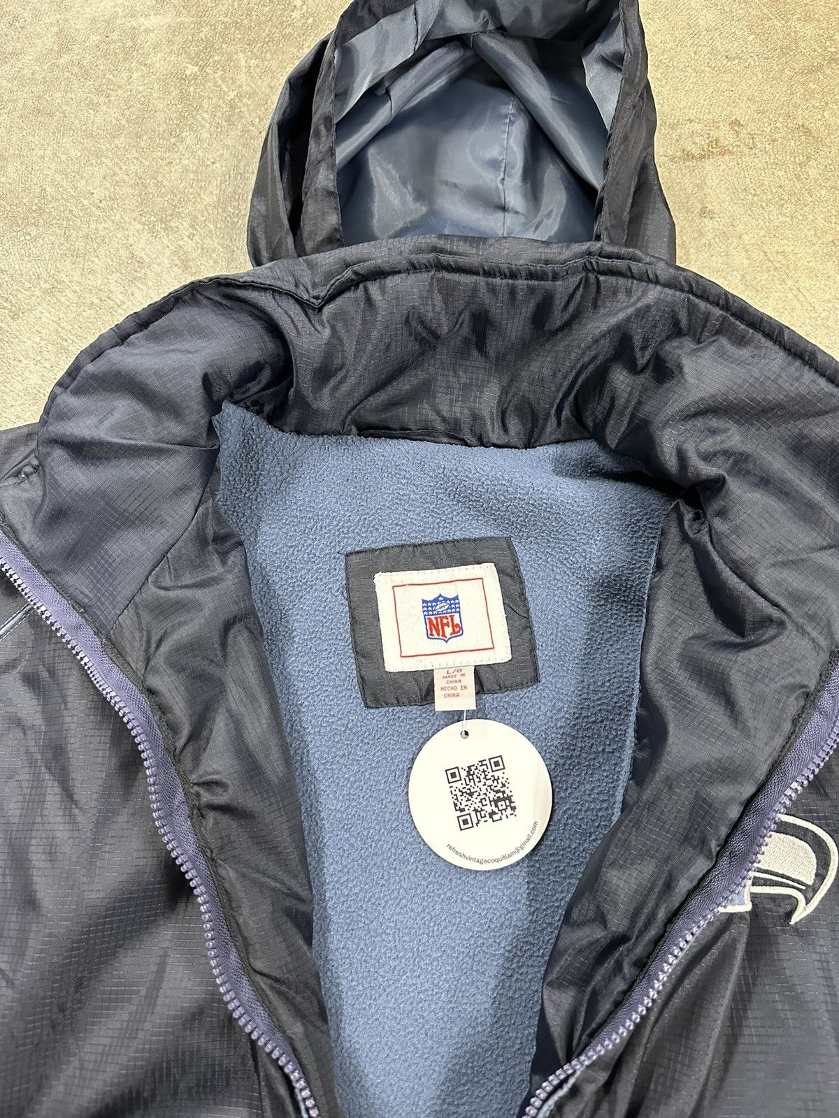 NFL Crazy Y2K NFL Seattle Seahawks Windbreaker Jacket Size US L / EU 52-54 / 3 - 12 Thumbnail