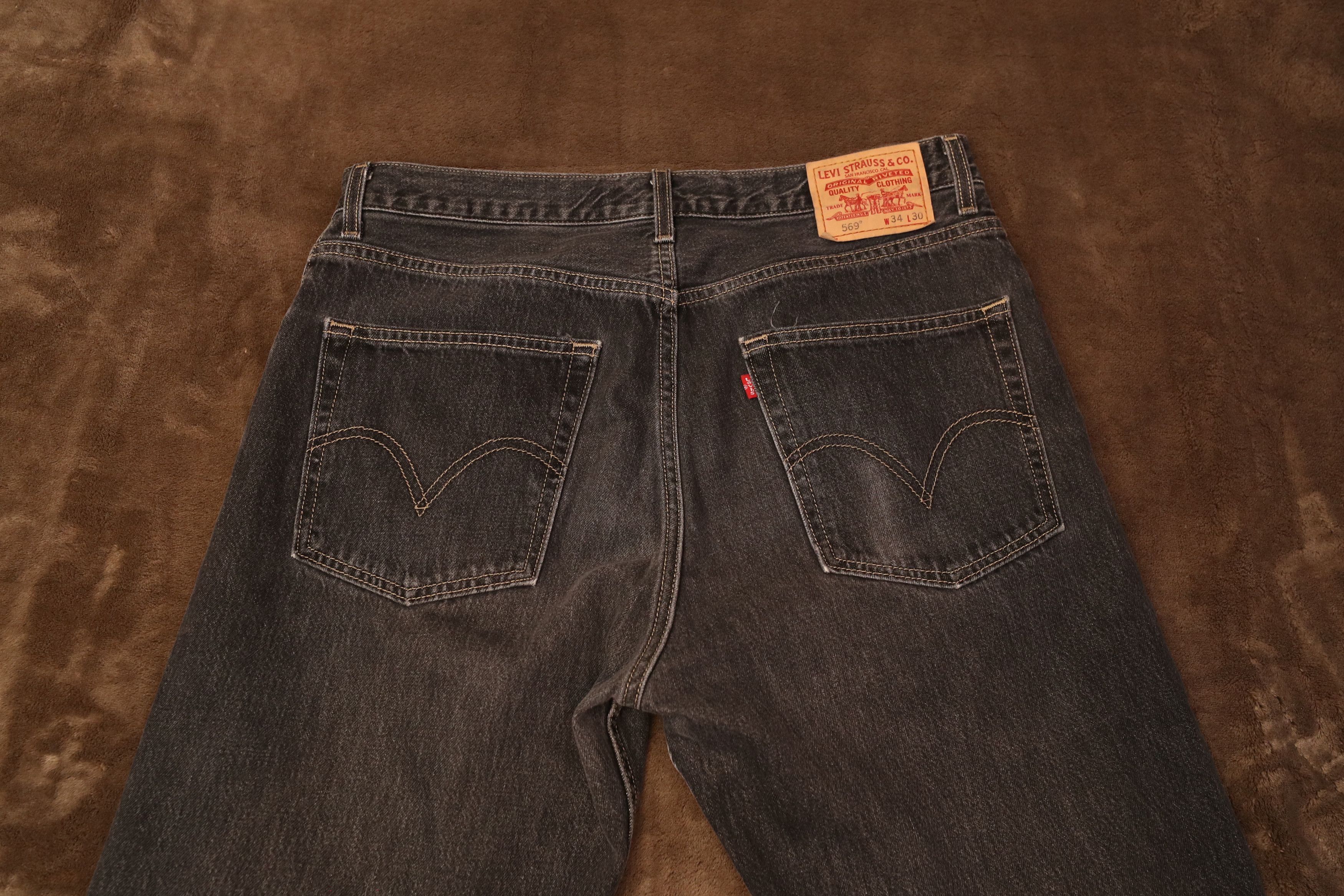 Levi's Levis 569 LOOSE STRAIGHT FIT MEN'S JEANS (34x32) Size US 36 / EU 52 - 9 Thumbnail