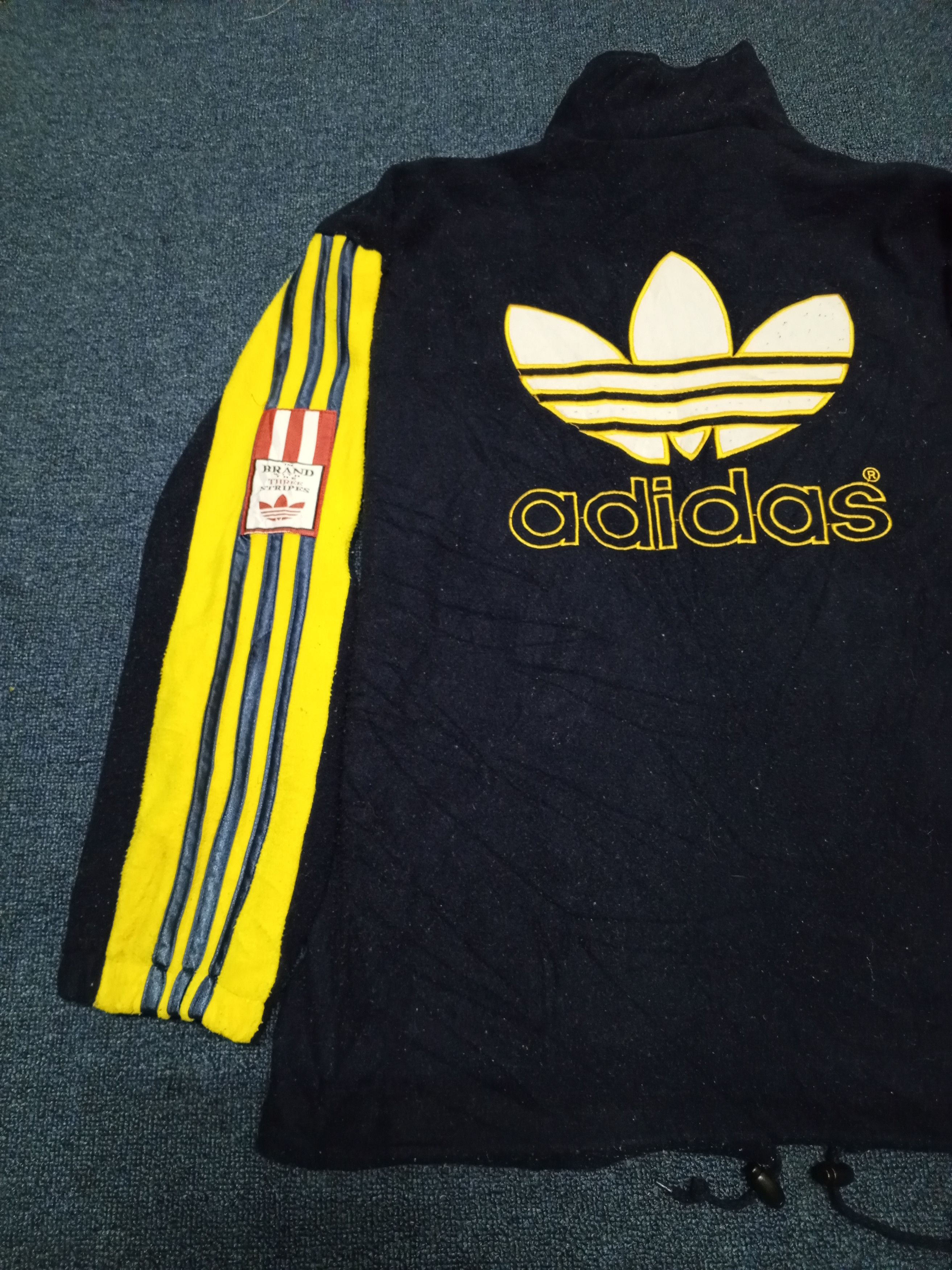 Adidas × Vintage VTG ADIDAS THREE STRIPE FLEECE Size US L / EU 52-54 / 3 - 7 Thumbnail