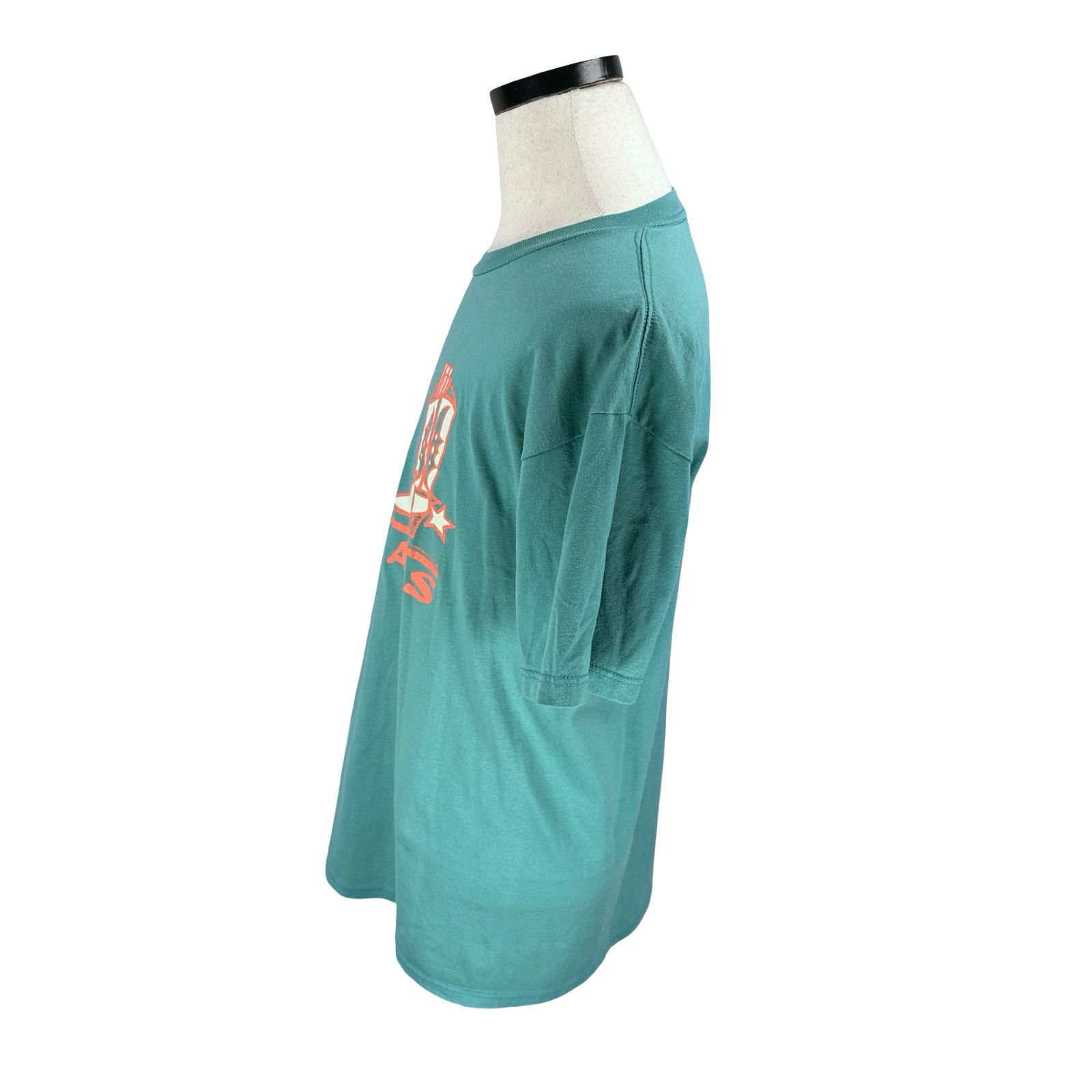 Jerzees Vintage Dallas Cowboy Boots Line Dancing T-Shirt Men L Green Size US L / EU 52-54 / 3 - 3 Thumbnail