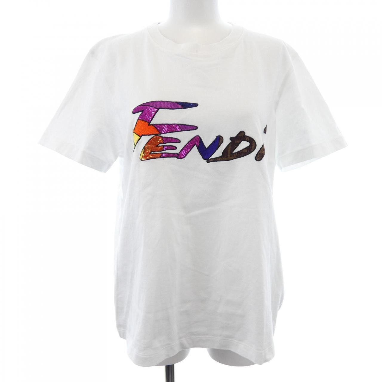 Fendi Fendi Fendi Cotton T Shirt Textile T-Shirts FS7254 AJXG DUTY FREE for USA Size ONE SIZE - 1 Thumbnail