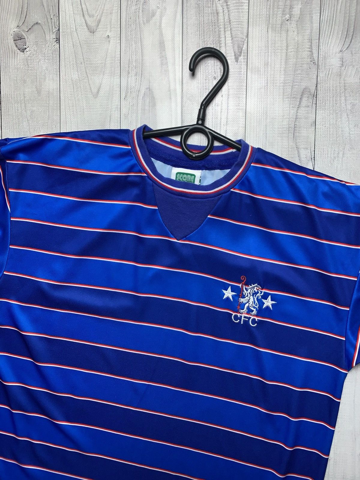 Chelsea Soccer × Vintage Vintage Chelsea soccer retro tee size M striped blue Size US M / EU 48-50 / 2 - 2 Thumbnail