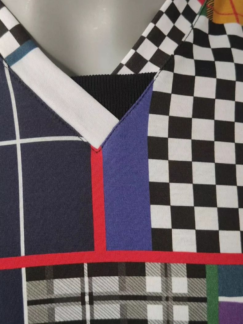 Versace Versace Checkerboard cotton men's short-sleeved T-shirt Size US S / EU 44-46 / 1 - 3 Thumbnail