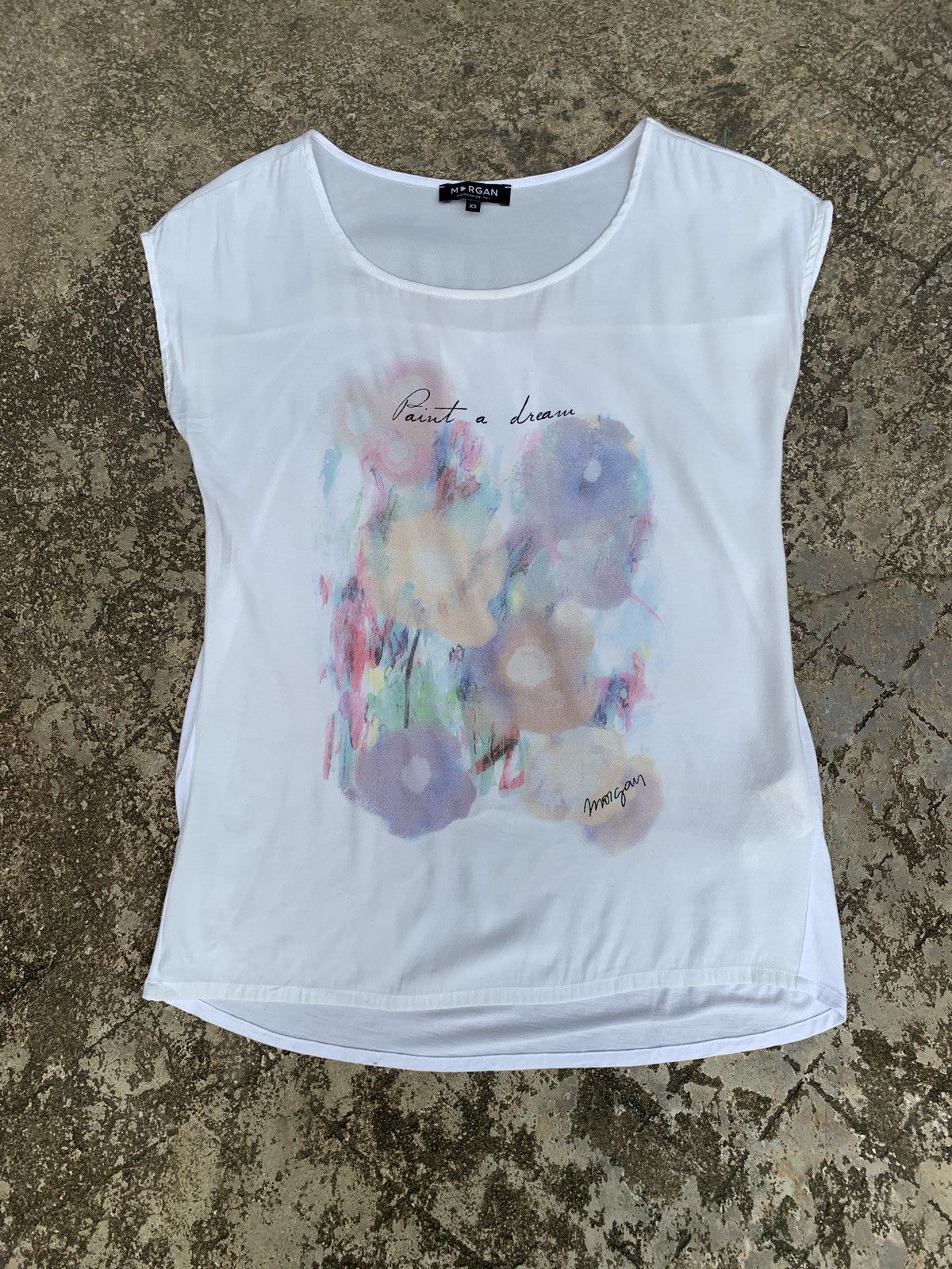 Japanese Brand Morgan de Toi Paris Paint Art Graphic Top Size S / US 4 / IT 40 - 1 Thumbnail