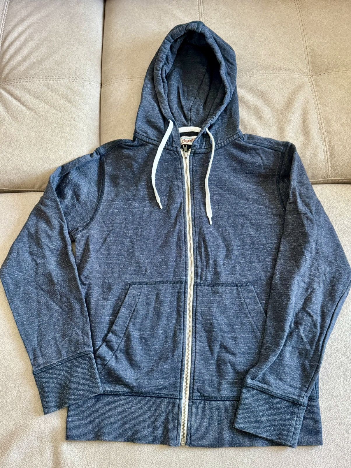 Jack & Jones Jack & Jones Originals Full Zip Hoodie Blue Size M Size US M / EU 48-50 / 2 - 1 Thumbnail