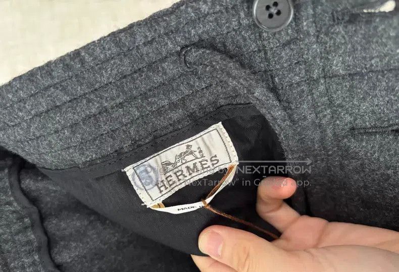 Hermes Hermes Flannel drawstring casual pants Size US 26 / EU 42 - 3 Thumbnail
