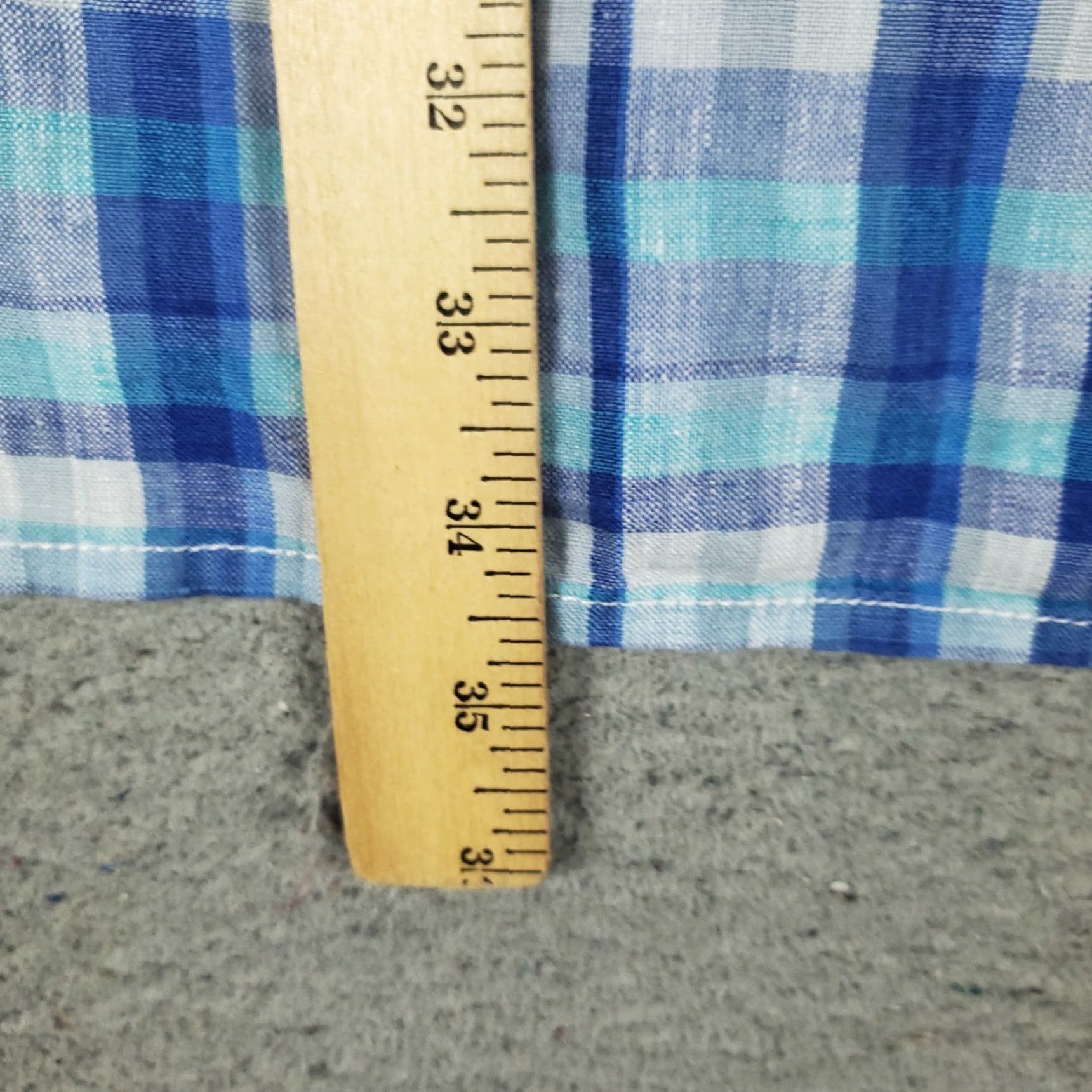 Tommy Bahama Tommy Bahama Shirt Mens 3XL Blue Plaid Linen Button Up Long Sleeve Size US XXL / EU 58 / 5 - 4 Thumbnail