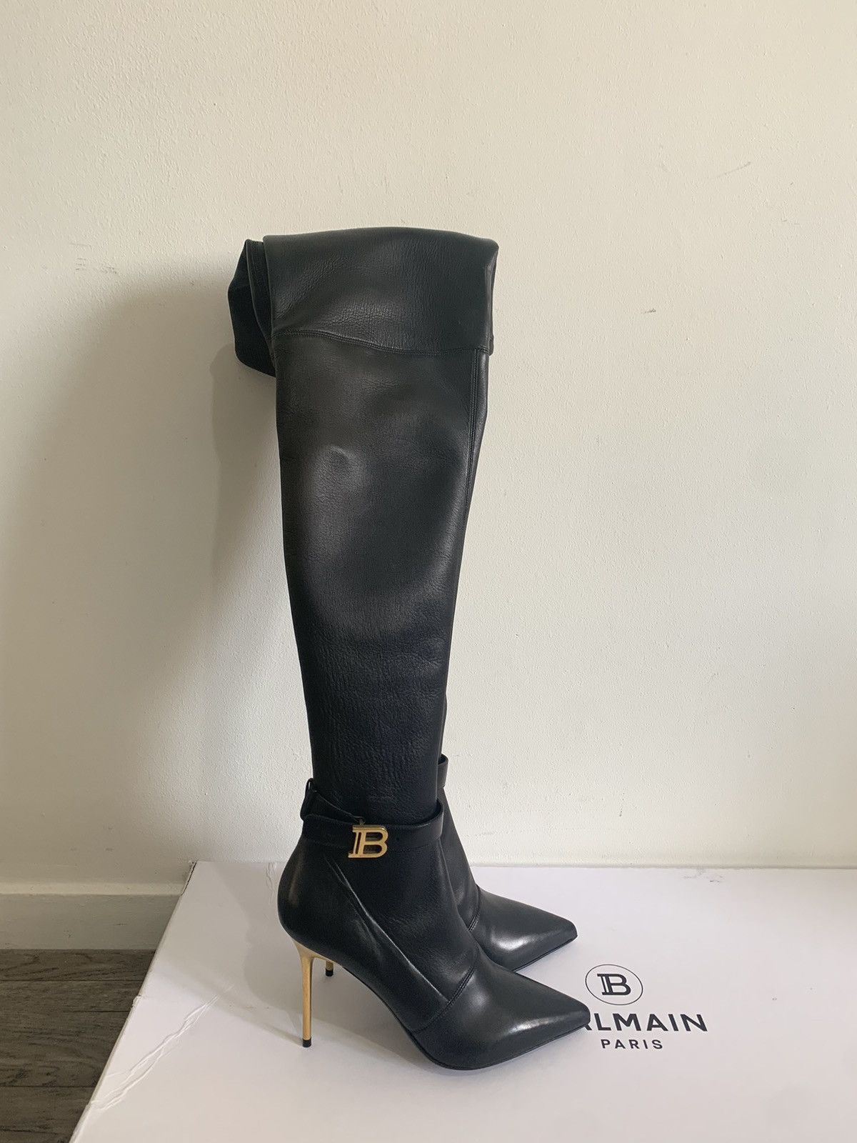 Balmain high boots cuissardes